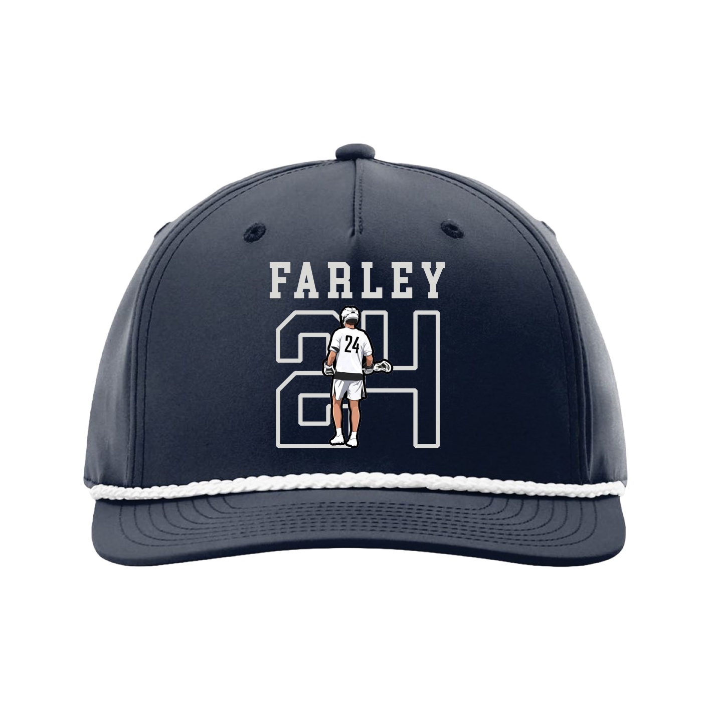 Five-Panel Classic Rope Cap — Shirsey in Navy