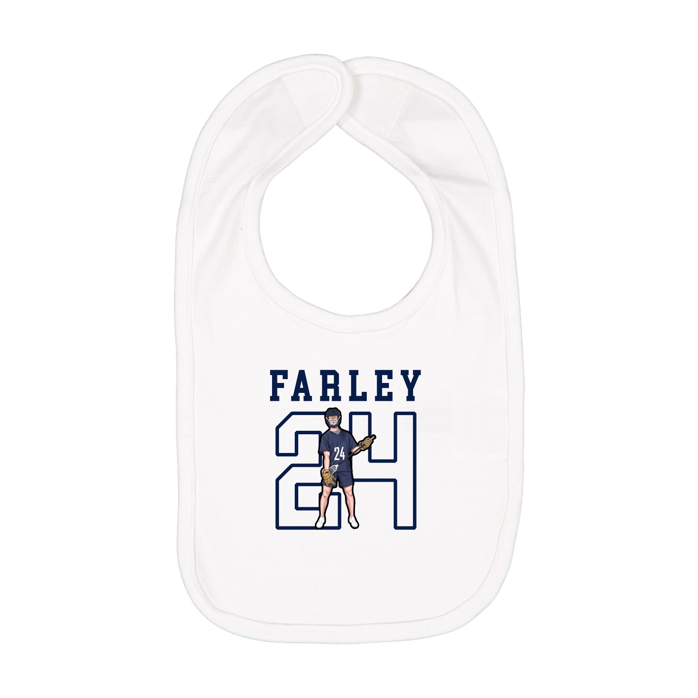 Infant Bib — Shirsey in White