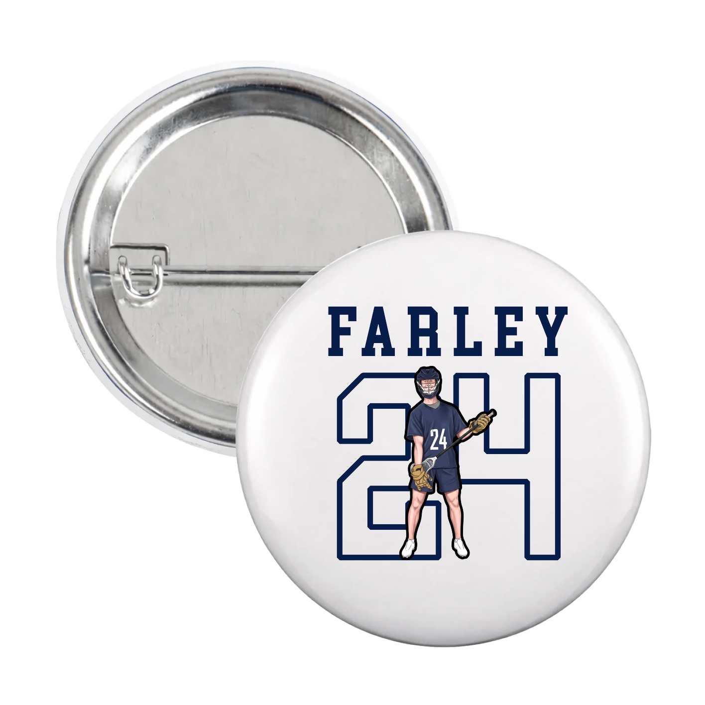 Game Day Button — Shirsey in White