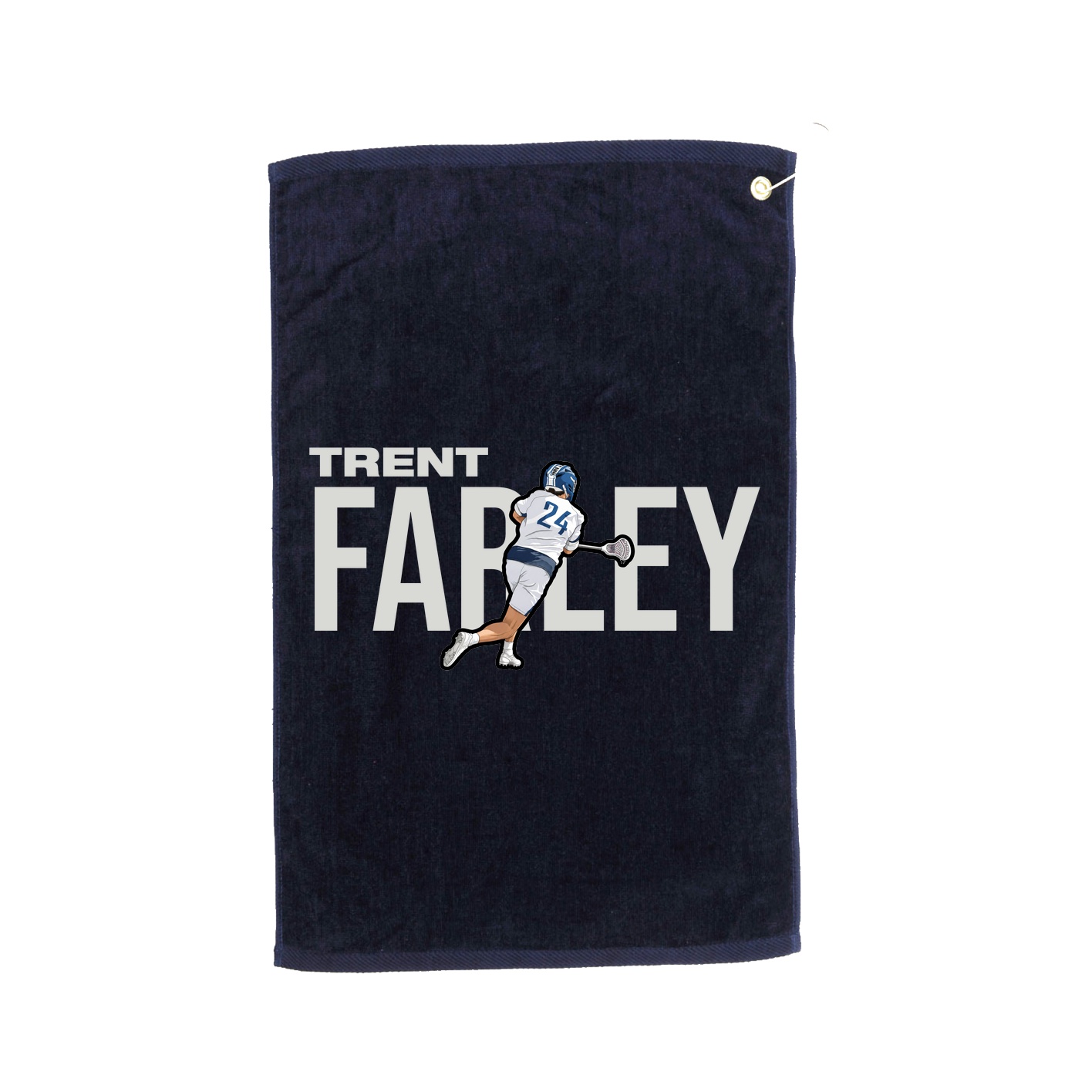 Golf Towel — Player Name in Navy