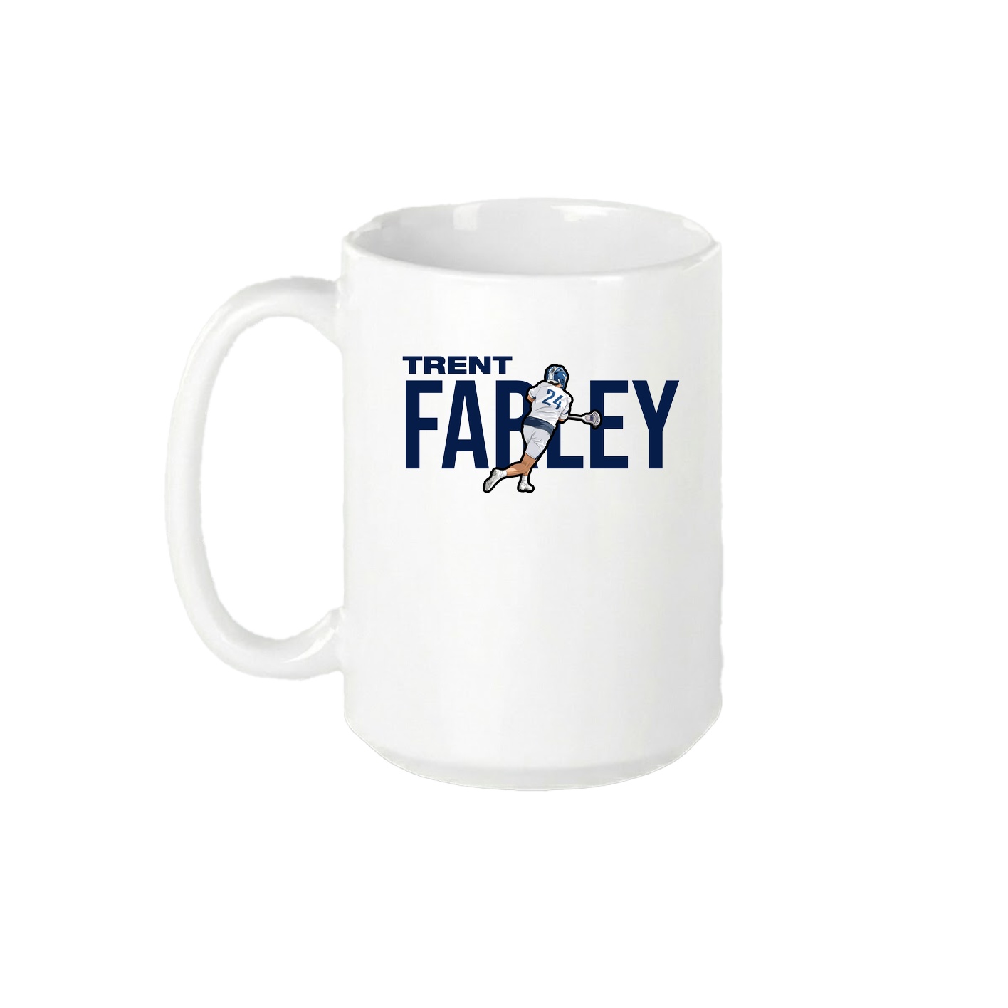 15oz Coffee Mug — Player Name in White