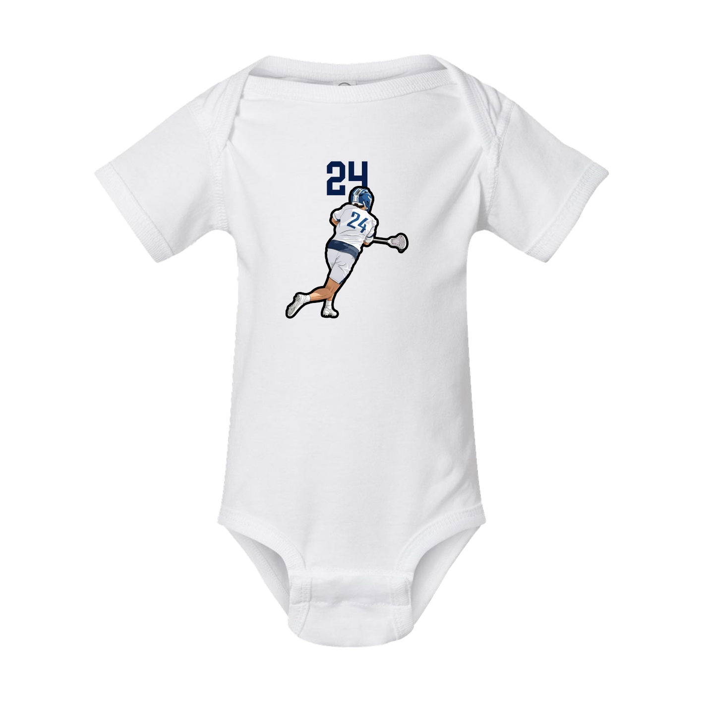 Baby Onesie — Number Top in White