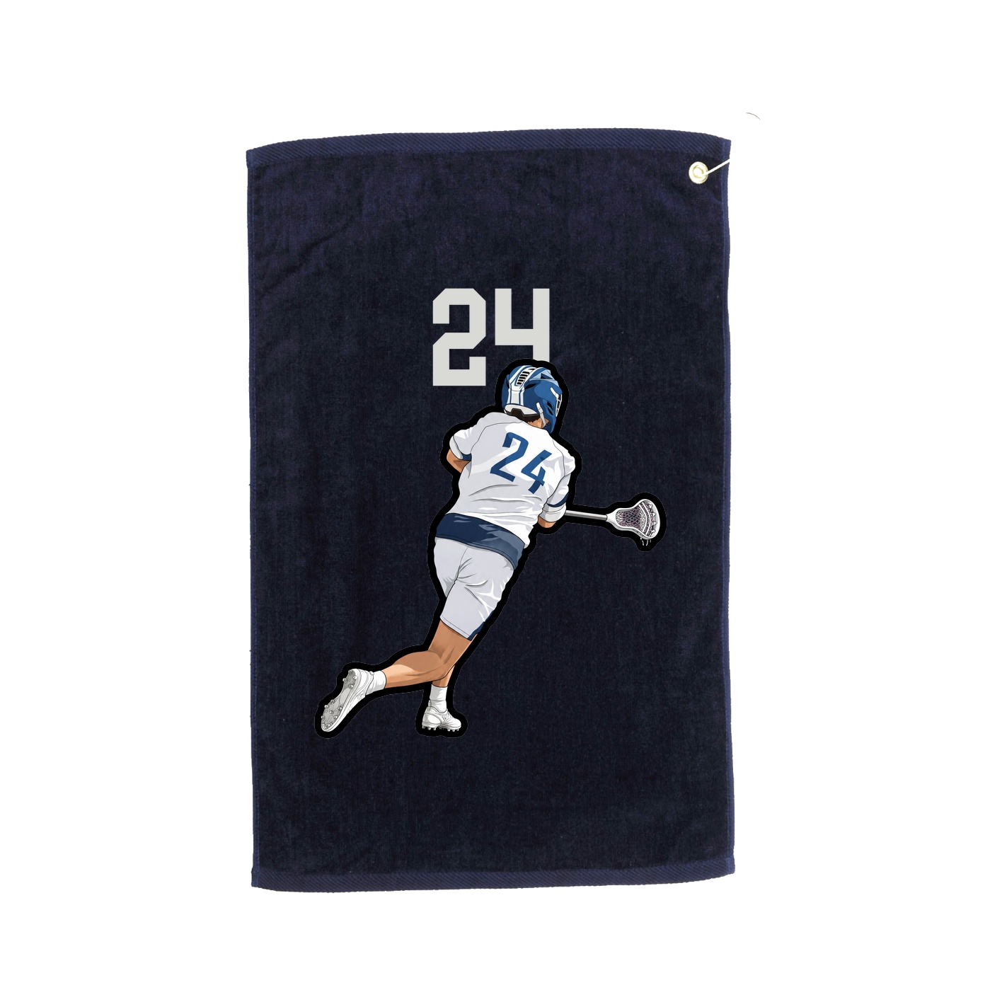 Golf Towel — Number Top in Navy