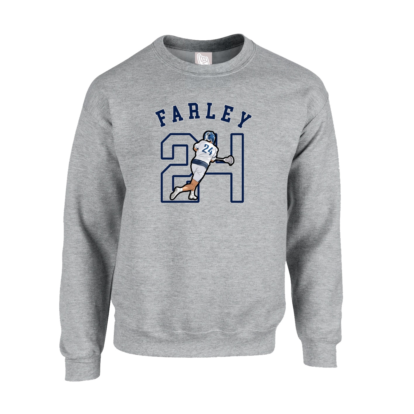Fleece Crew — Shirsey Arch in Grey