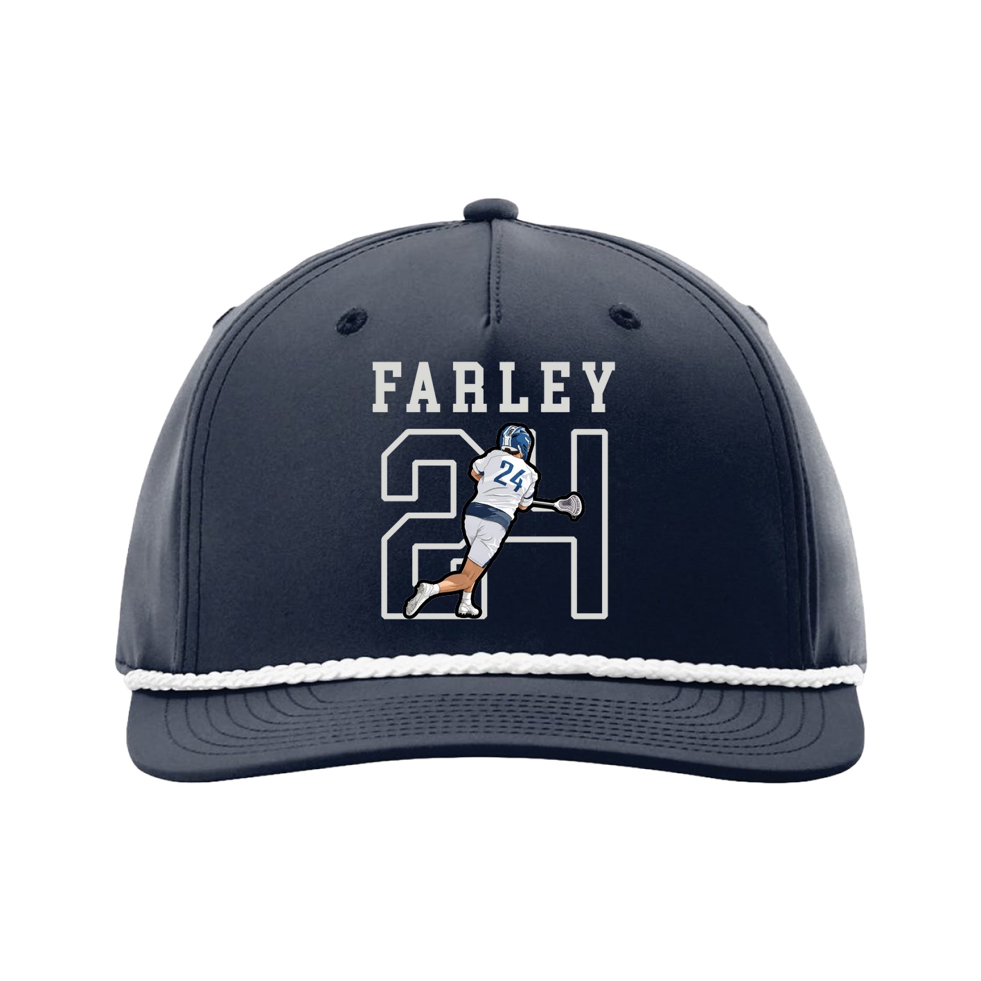 Five-Panel Classic Rope Cap — Shirsey in Navy