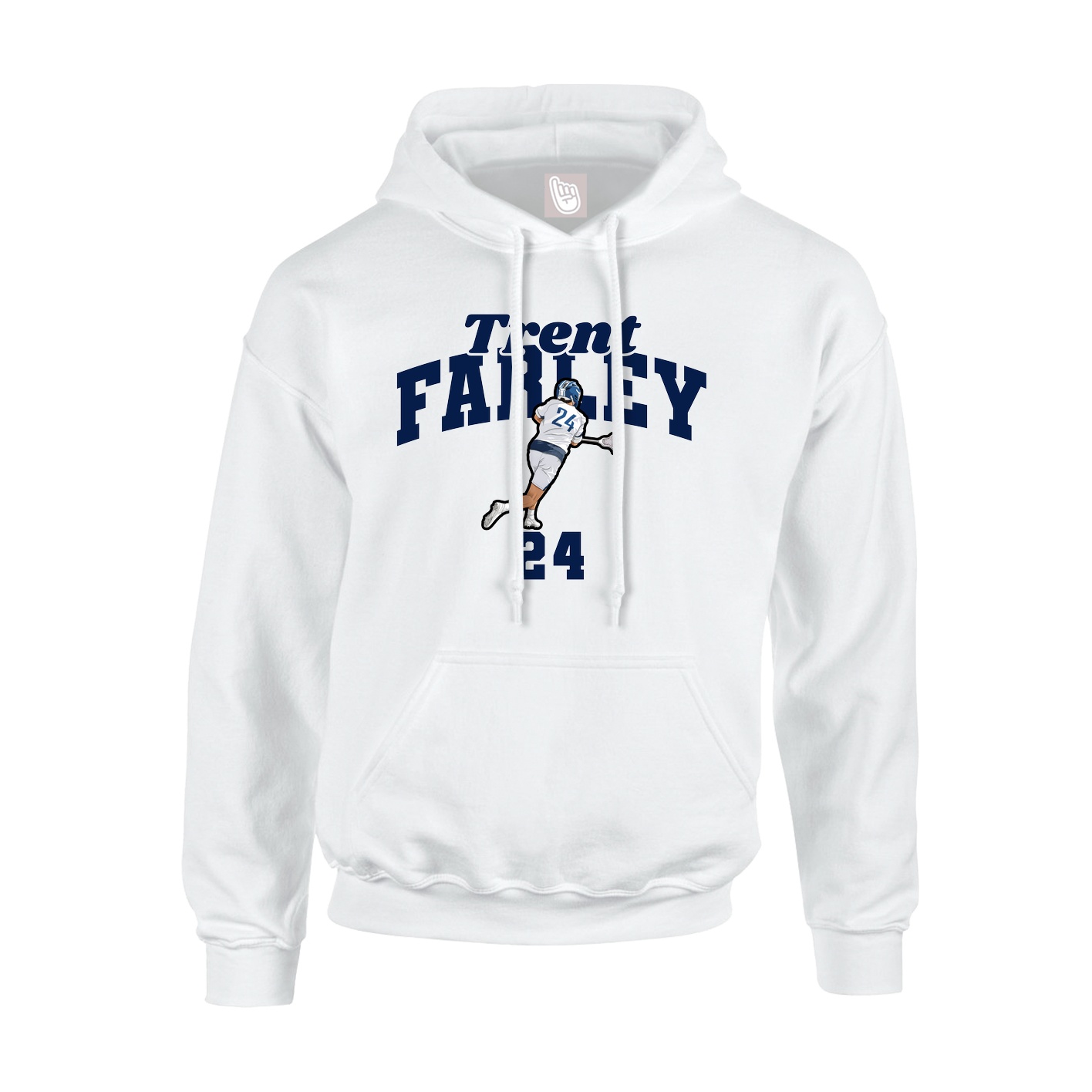 Hoodie — Signature Arch in White