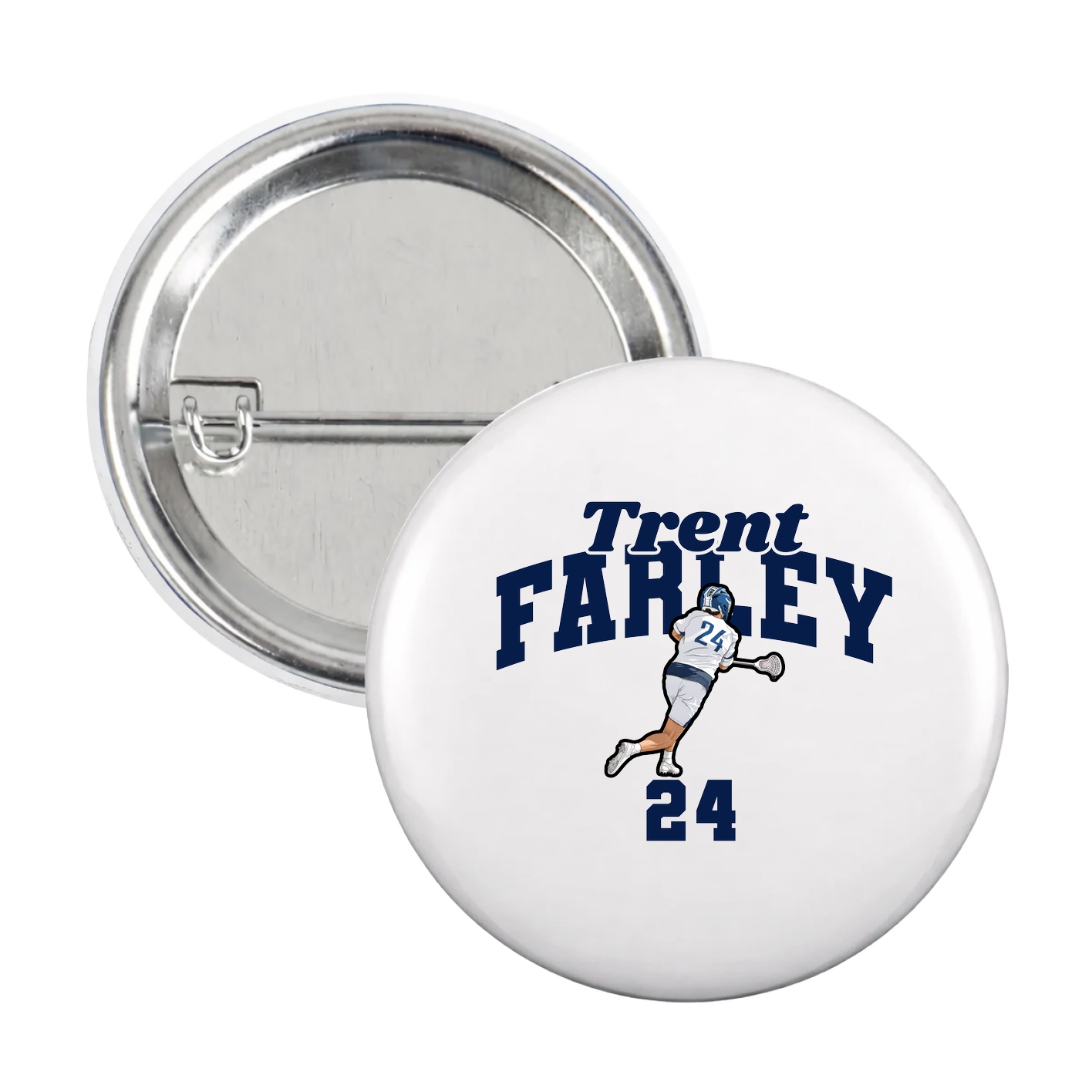 Game Day Button — Signature Arch in White