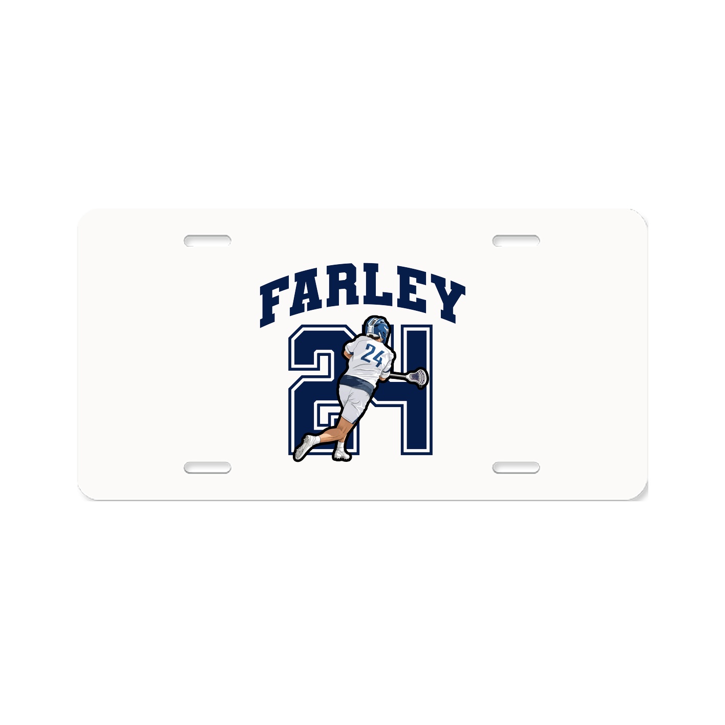 License Plate — Number in Classic