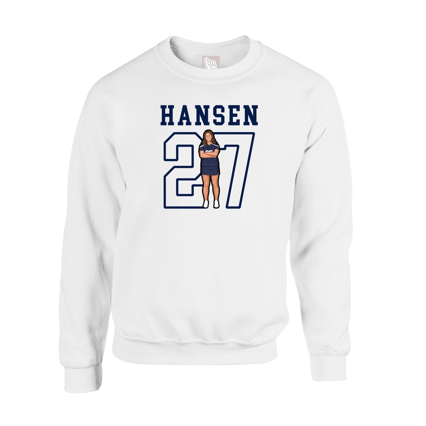 Fleece Crew — Shirsey in White
