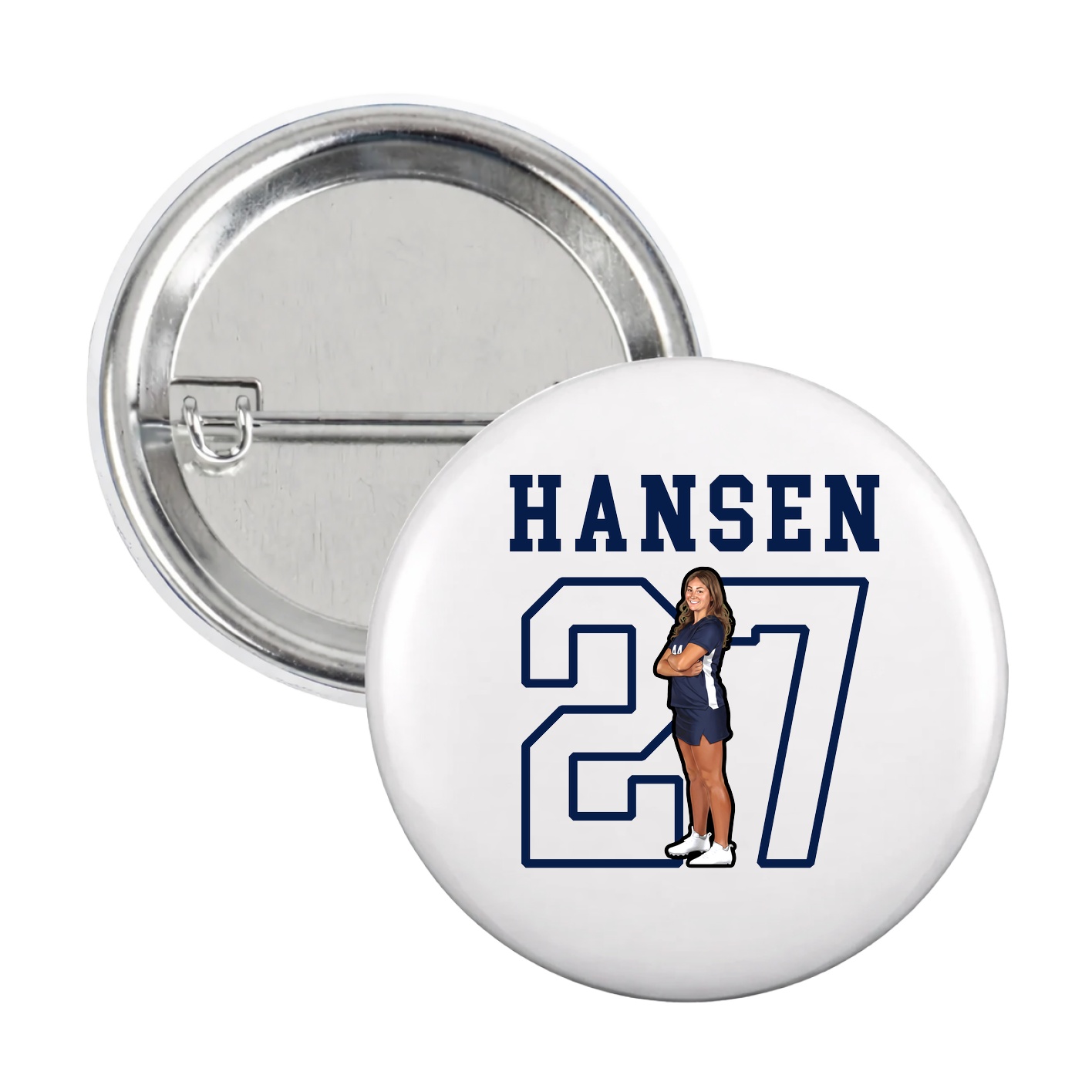 Game Day Button — Shirsey in White