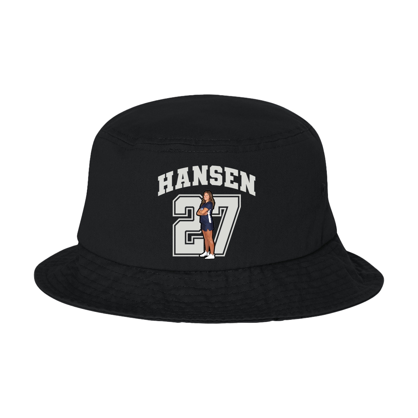Bucket Cap — Number in Black