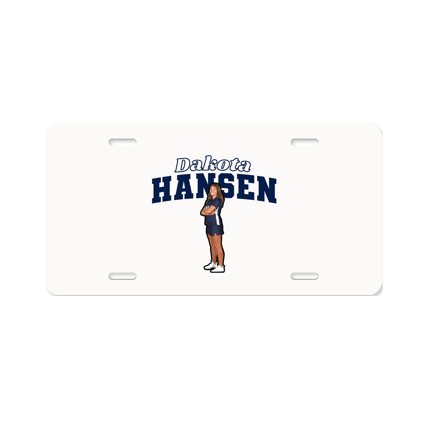 License Plate — Name Arch in Classic