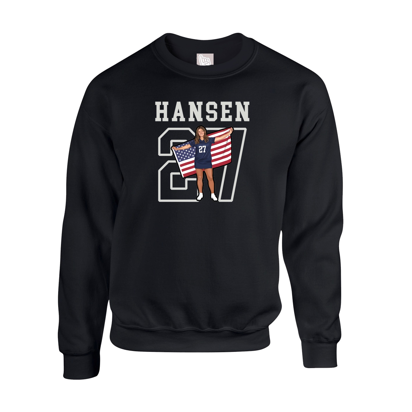 Fleece Crew — Shirsey in Black
