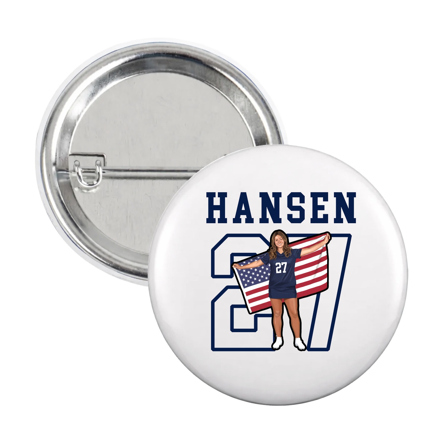 Game Day Button — Shirsey in White