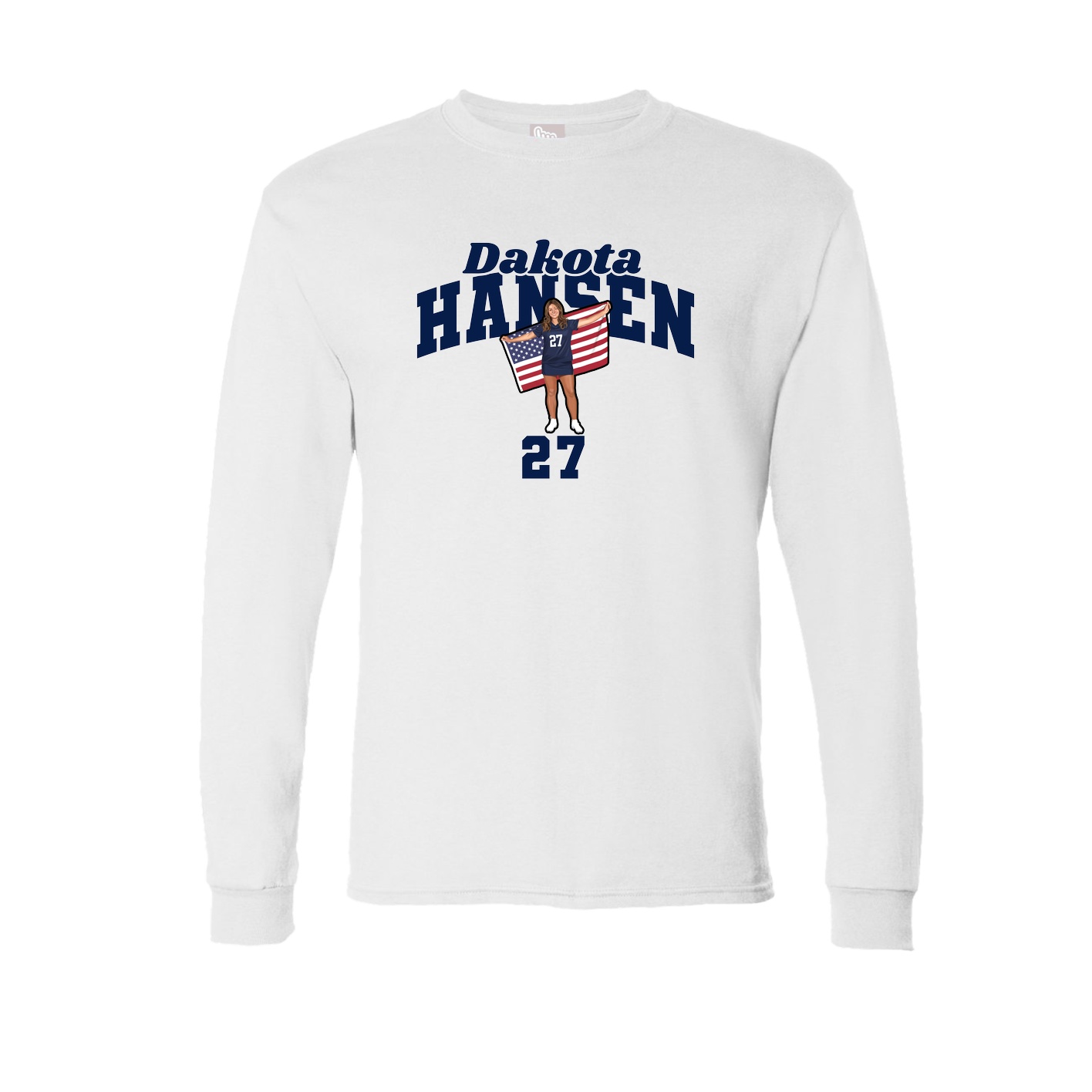 Long Sleeve Tee — Signature Arch in White