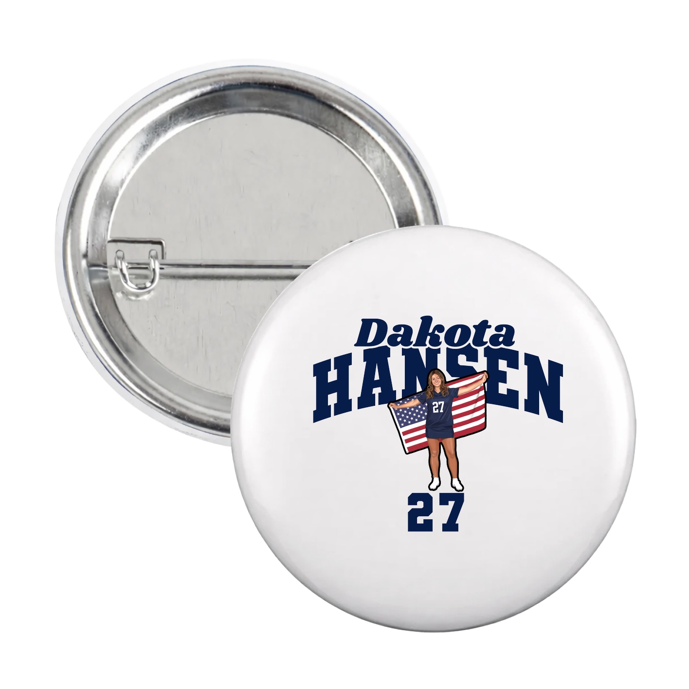 Game Day Button — Signature Arch in White