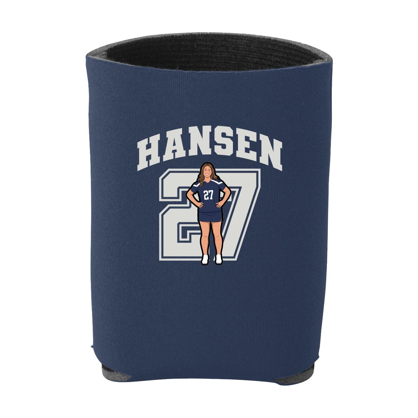 Can Holder — Number in Navy