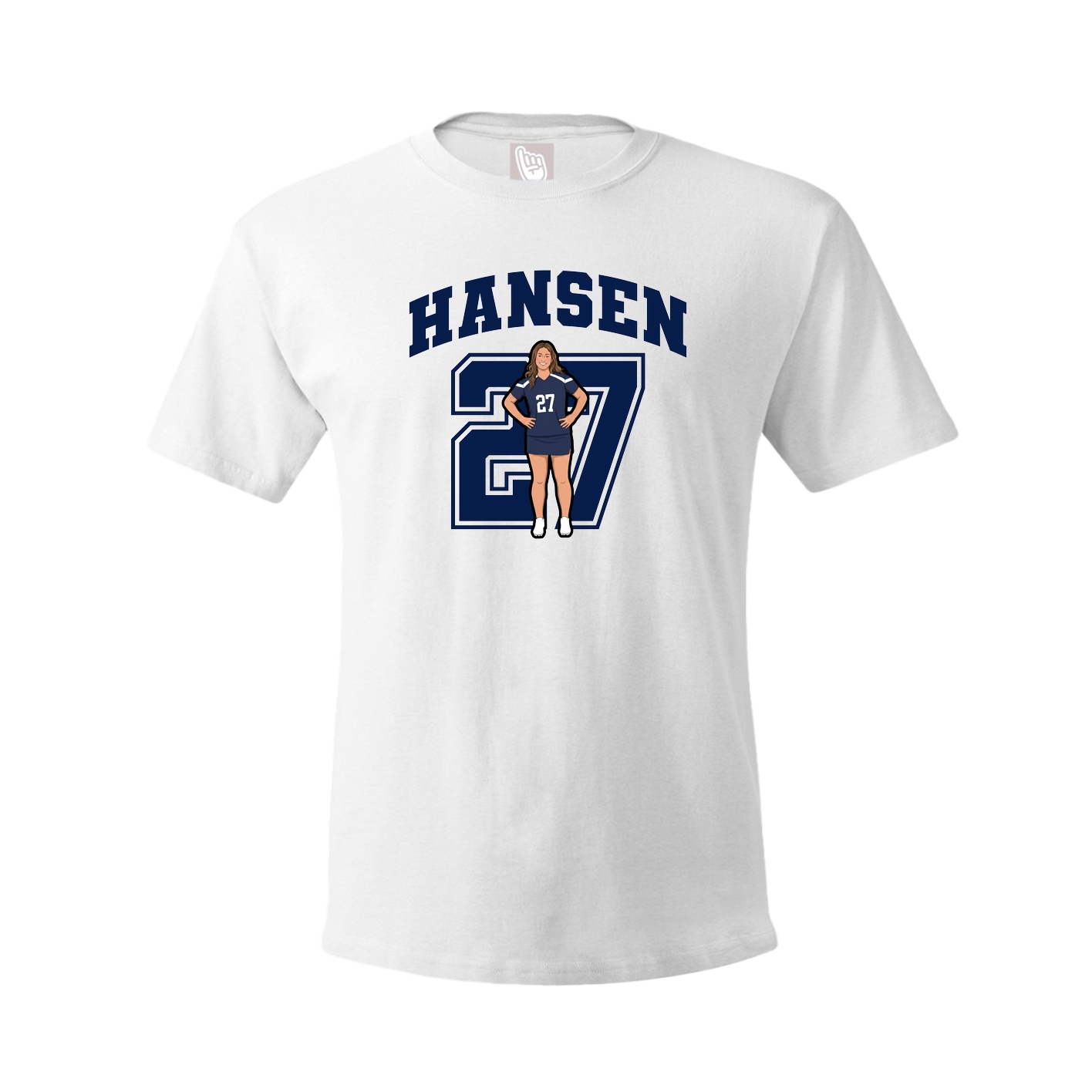 Tee — Number in White