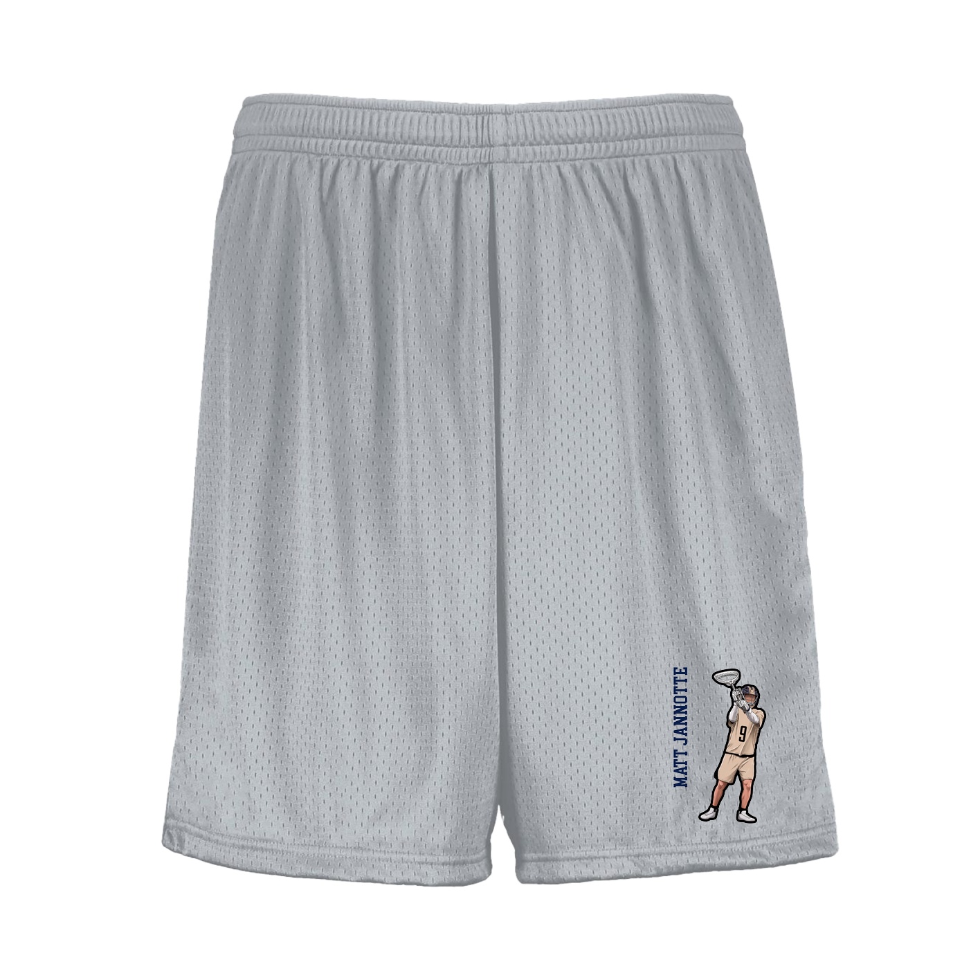 Shorts — Name Vertical in Silver
