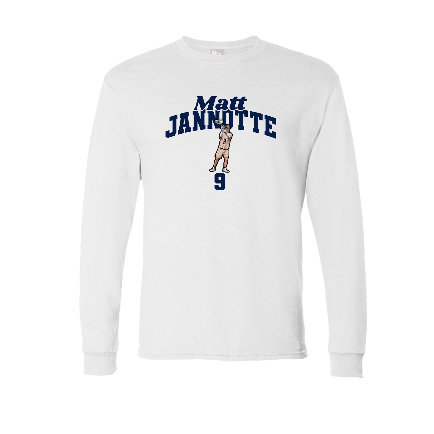 Long Sleeve Tee — Signature Arch in White