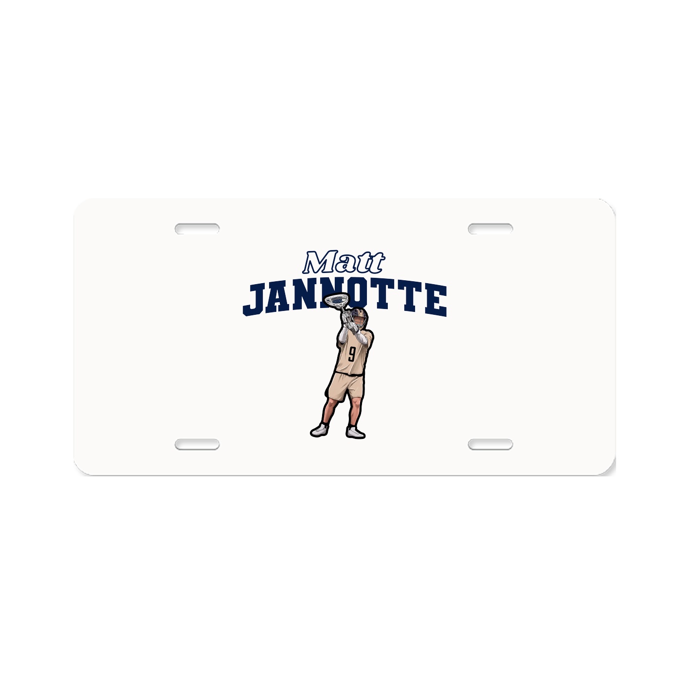 License Plate — Name Arch in Classic