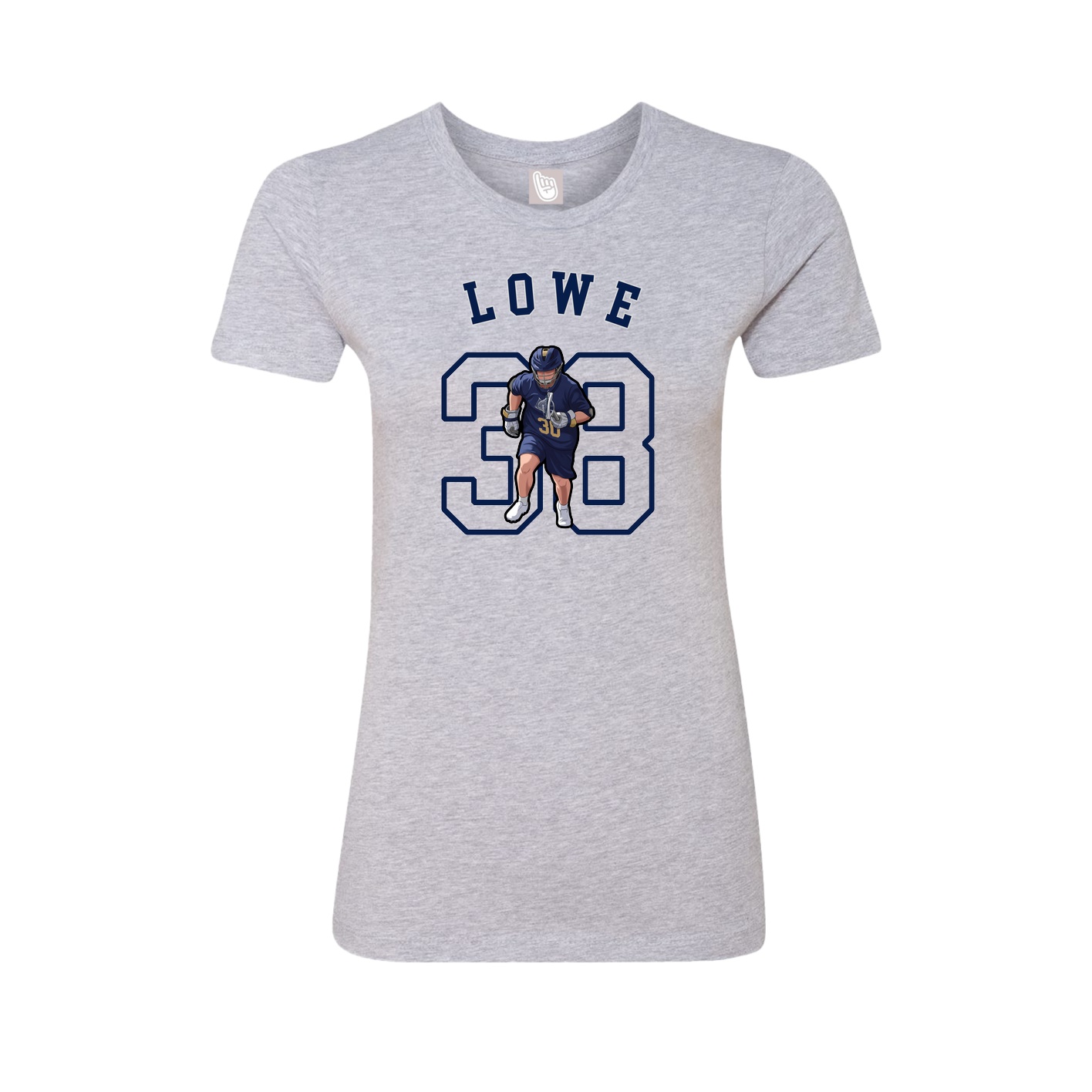 Fitted Women's Tee — Shirsey Arch in Grey