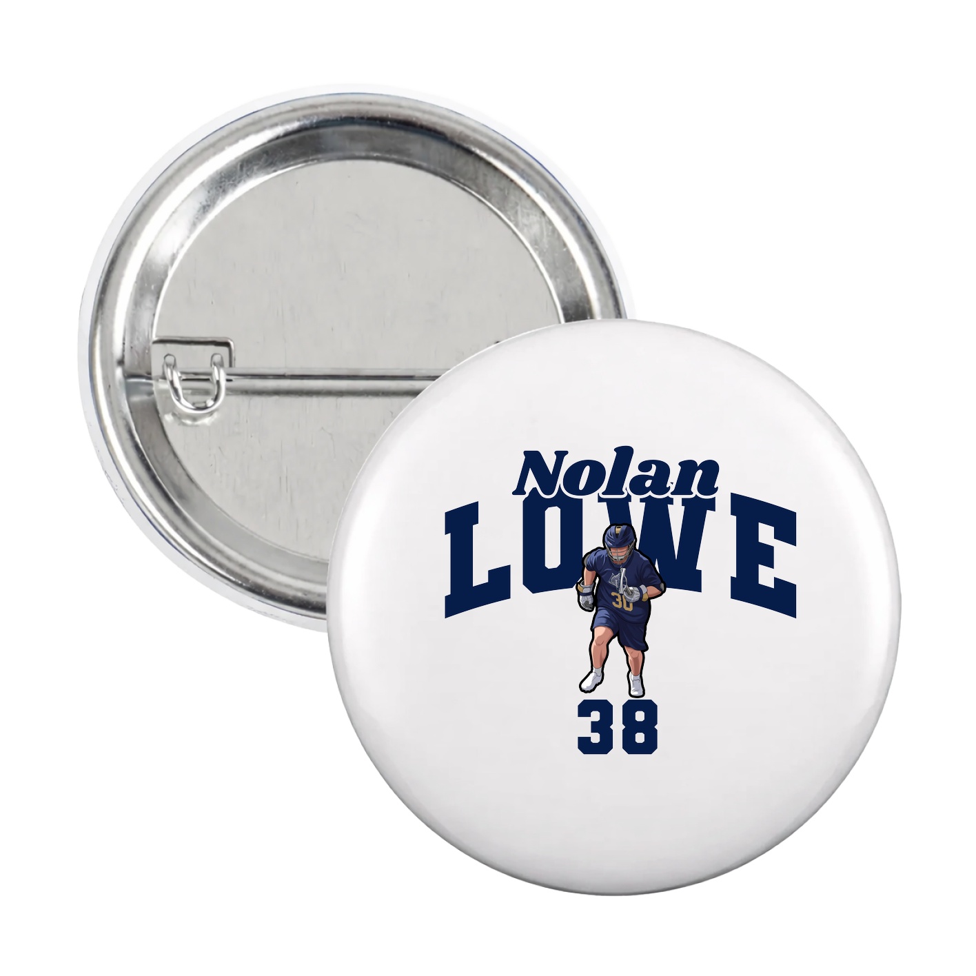 Game Day Button — Signature Arch in White