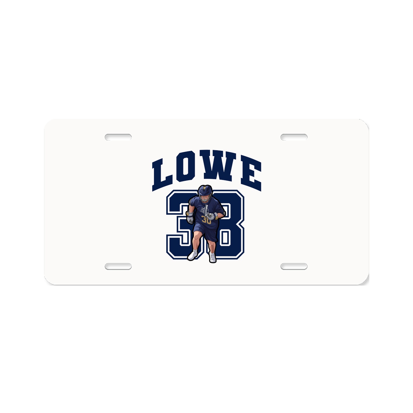 License Plate — Number in Classic