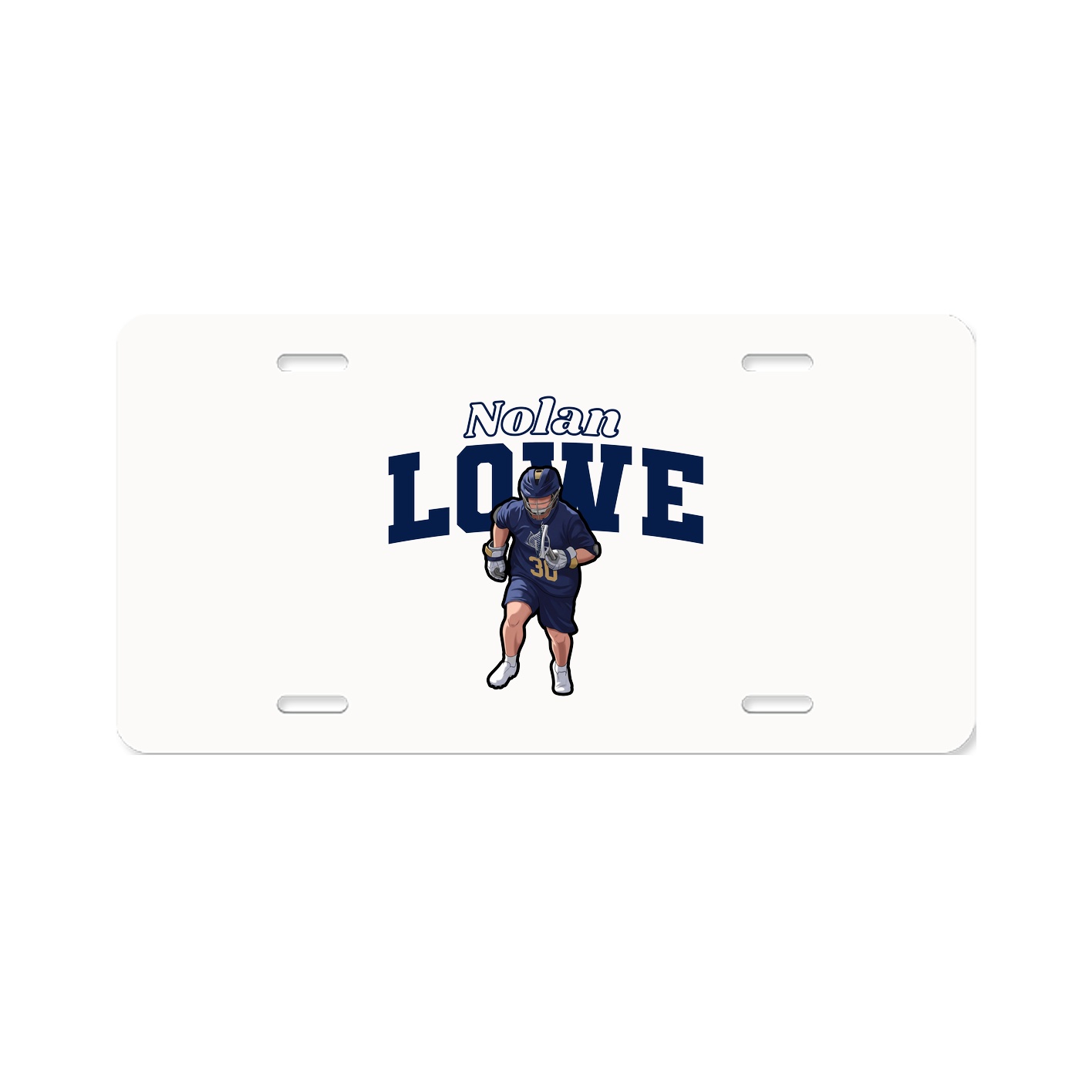 License Plate — Name Arch in Classic