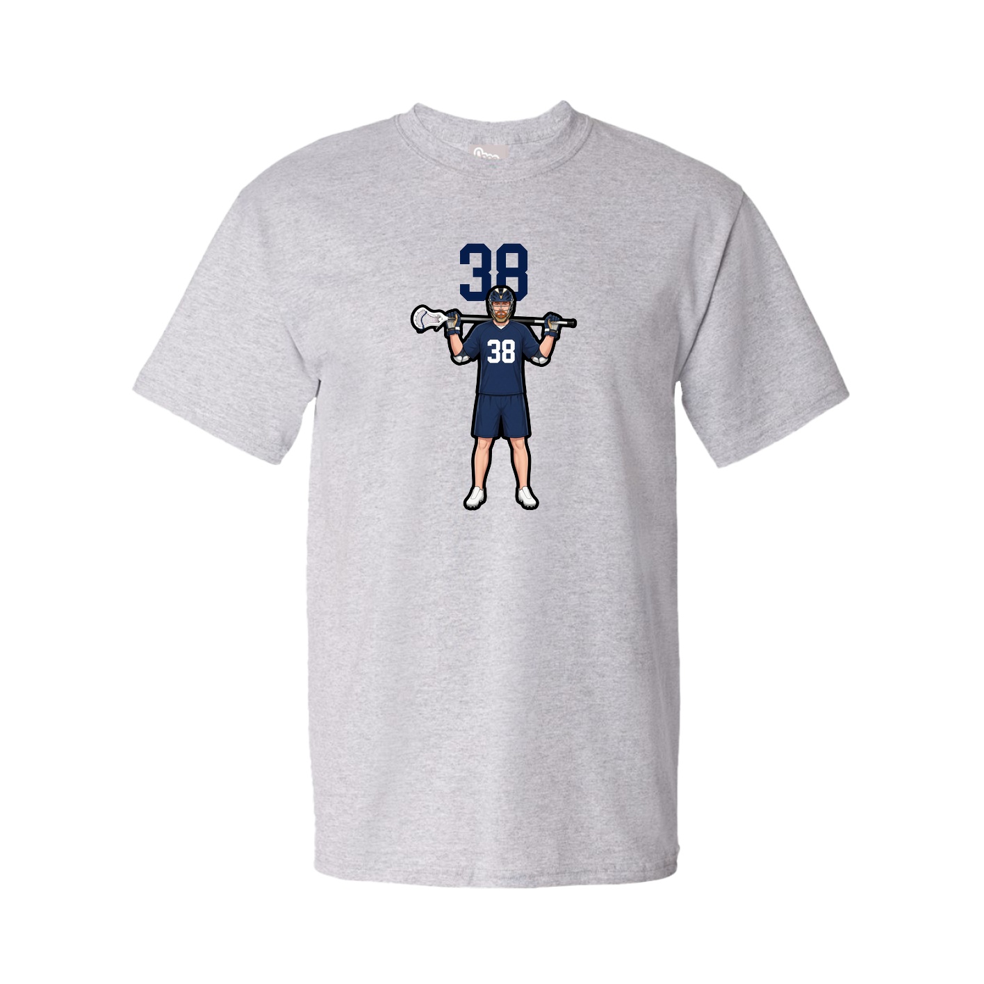 Youth Tee — Number Top in Grey