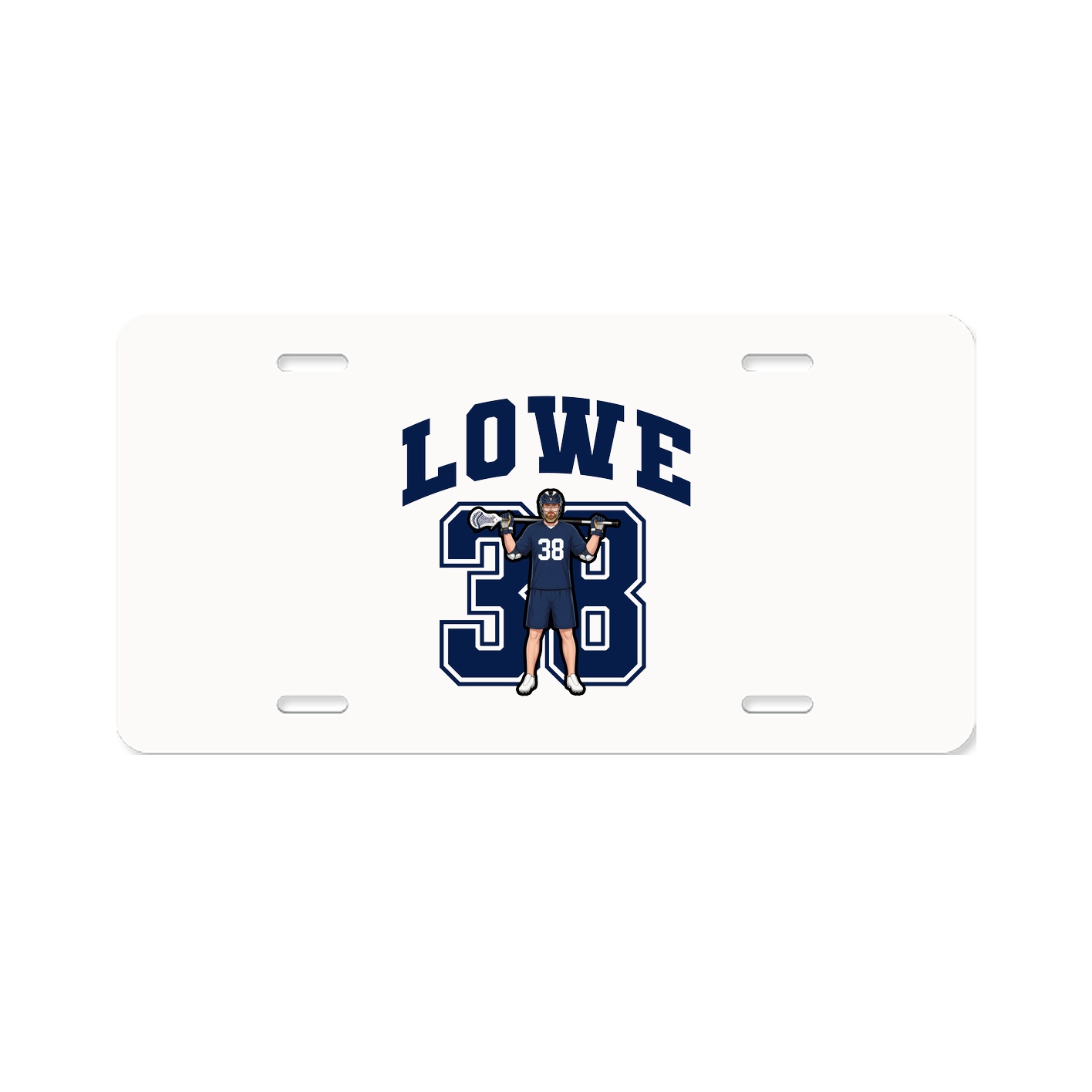 License Plate — Number in Classic