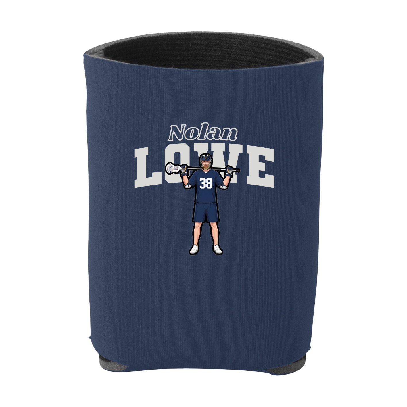 Can Holder — Name Arch in Navy