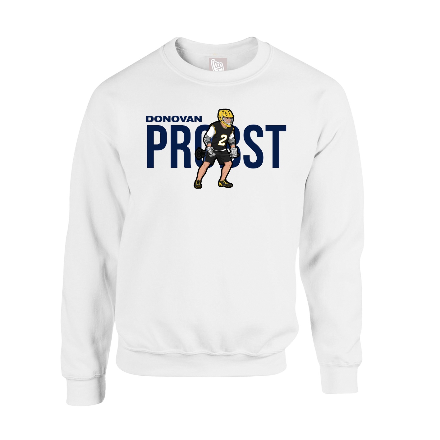 Fleece Crew — Player Name in White