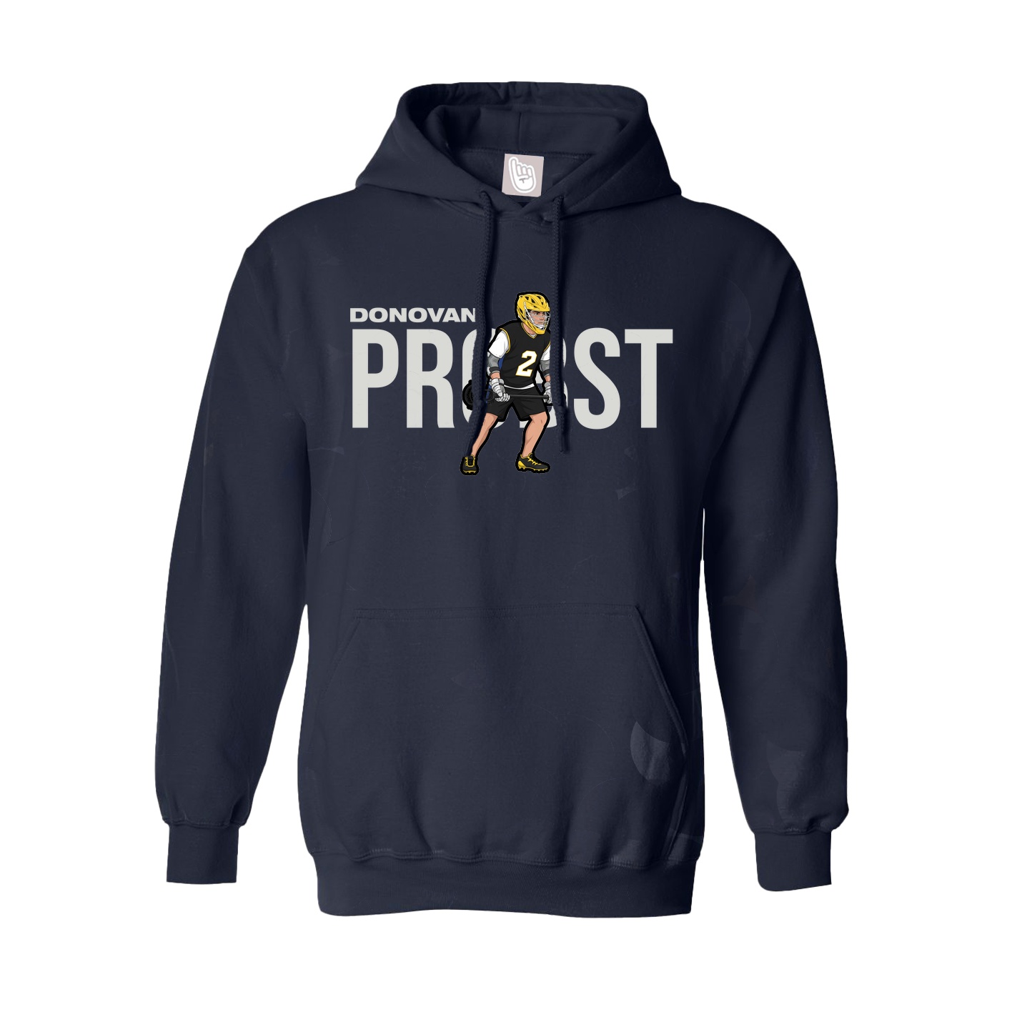 Youth Hoodie — Player Name in Navy
