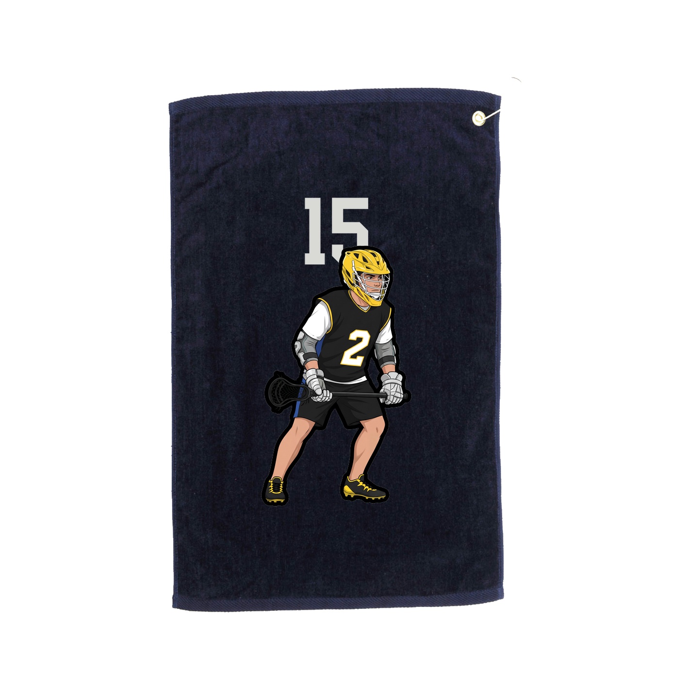 Golf Towel — Number Top in Navy