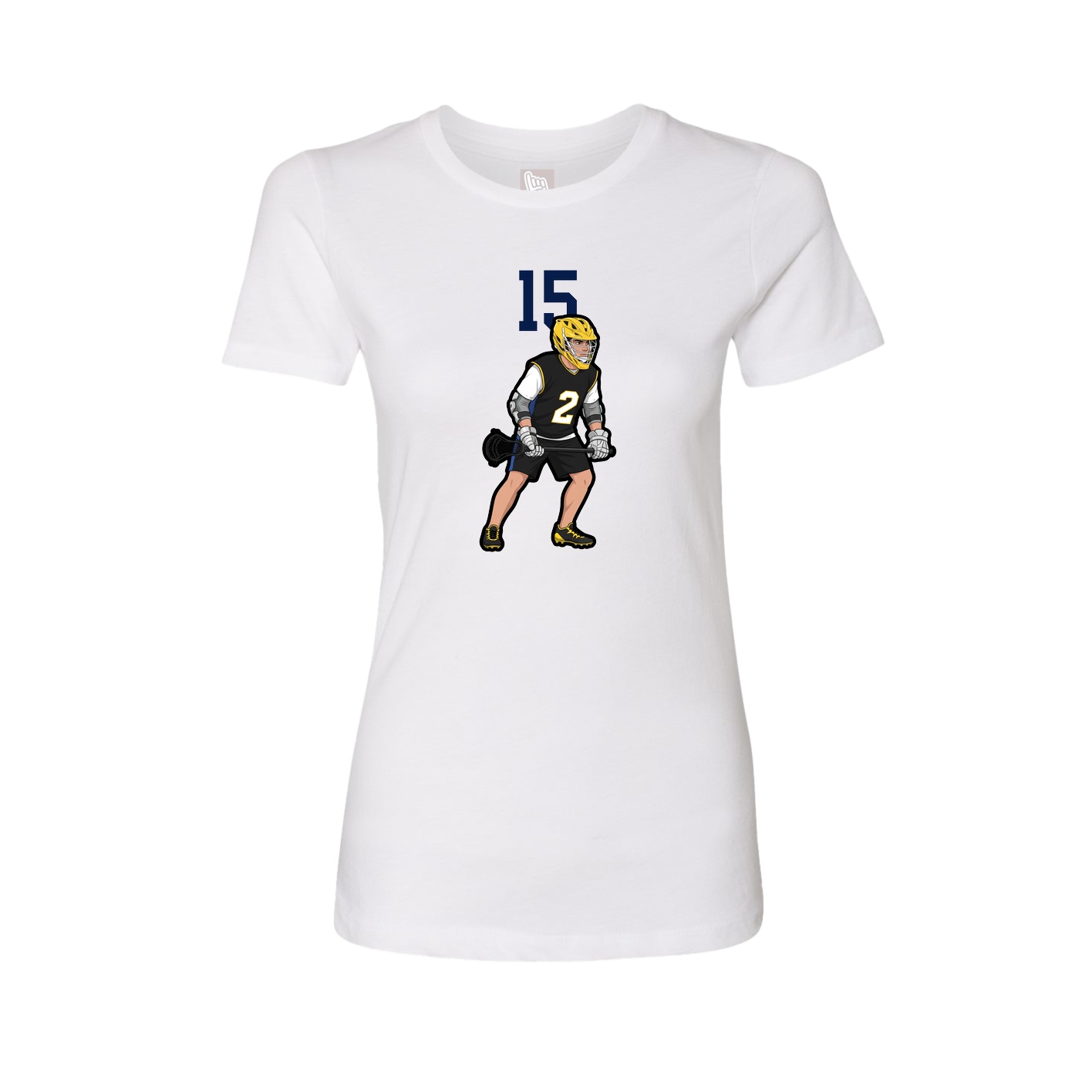 Womens Tee — Number Top in White