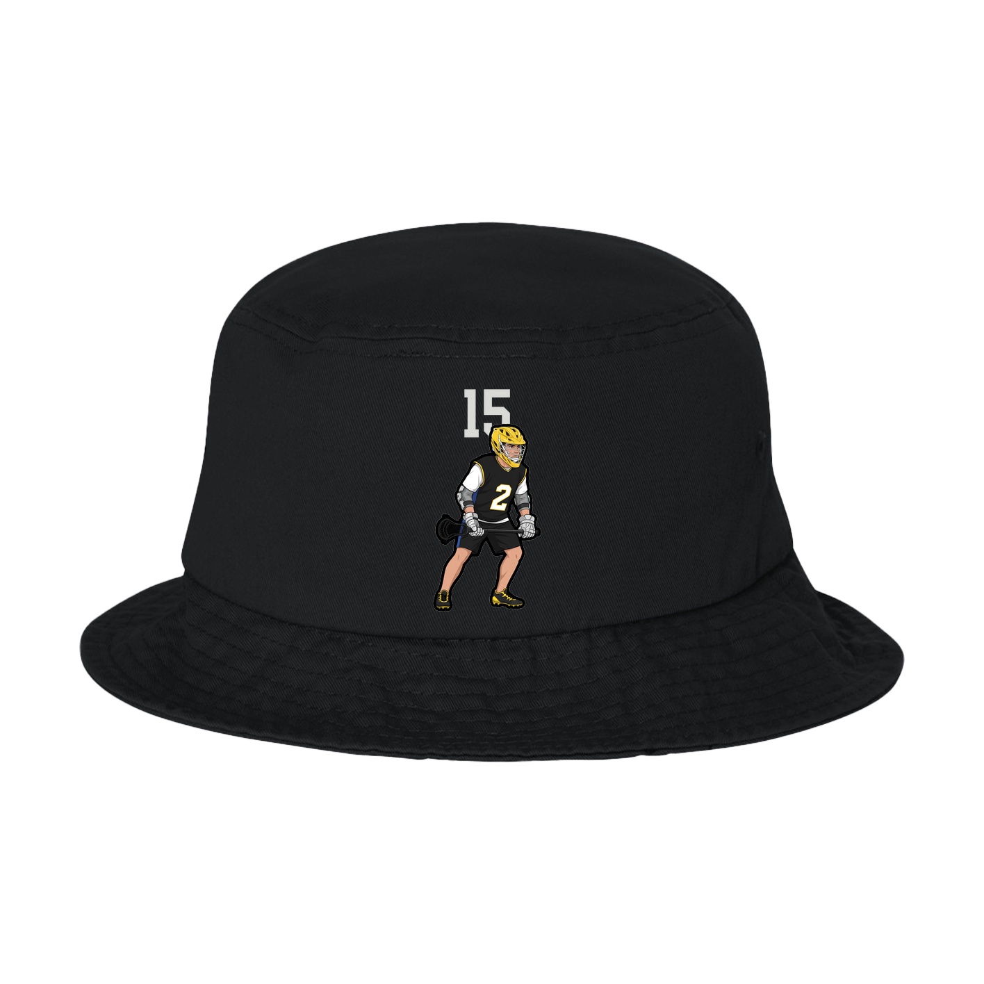Bucket Cap — Number Top in Black