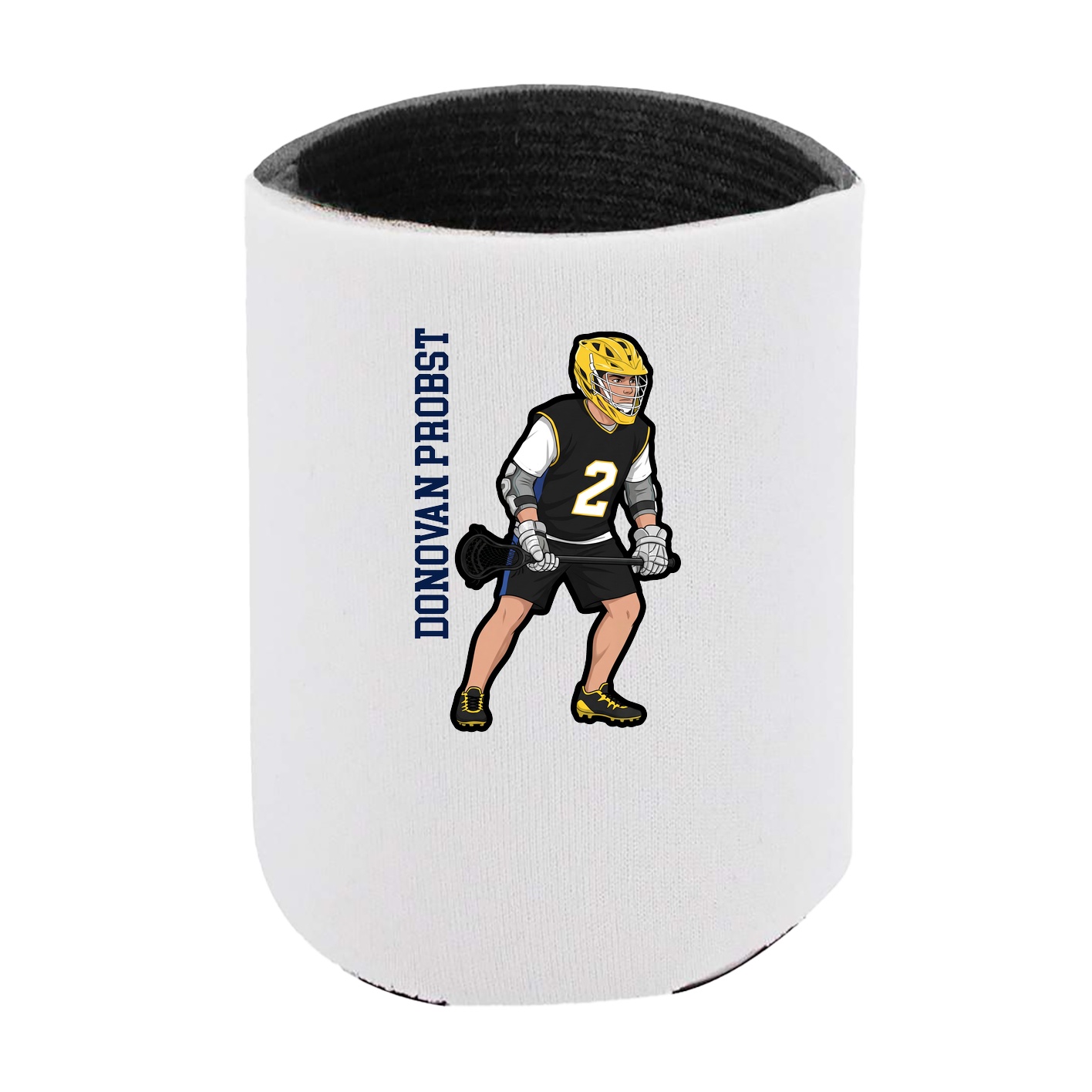 Can Holder — Name Vertical in White