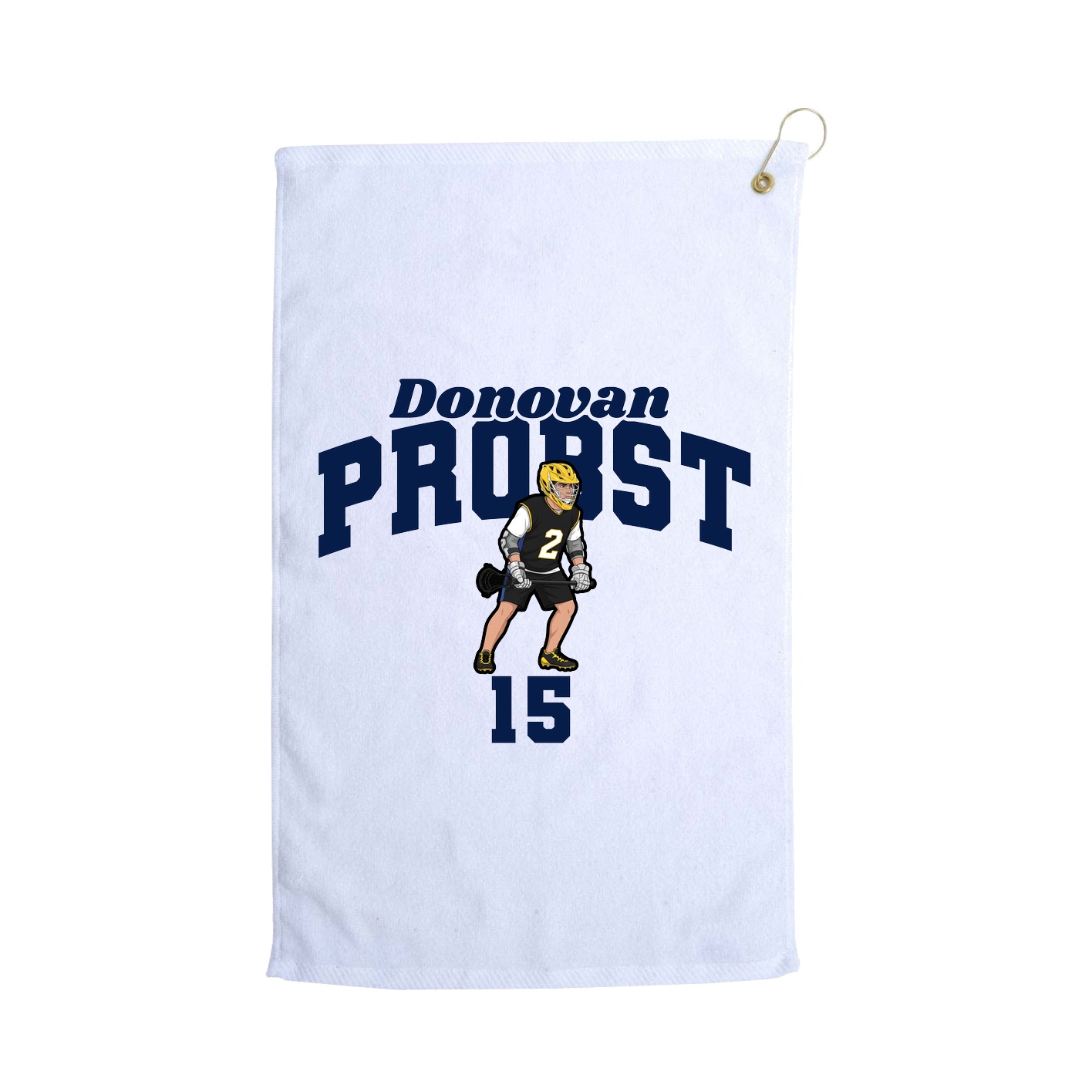 Golf Towel — Signature Arch in White