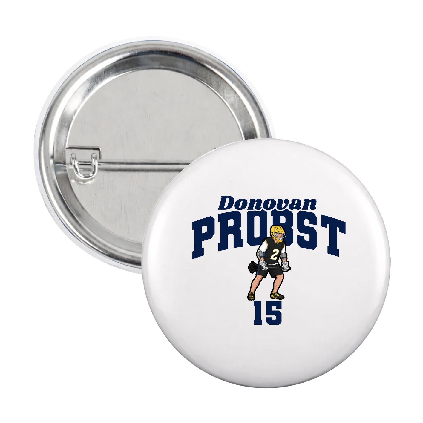 Game Day Button — Signature Arch in White