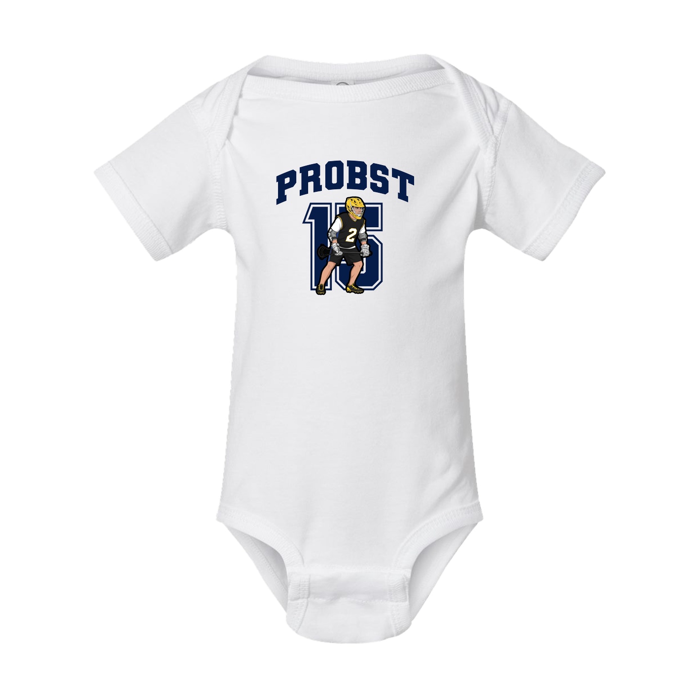 Baby Onesie — Number in White