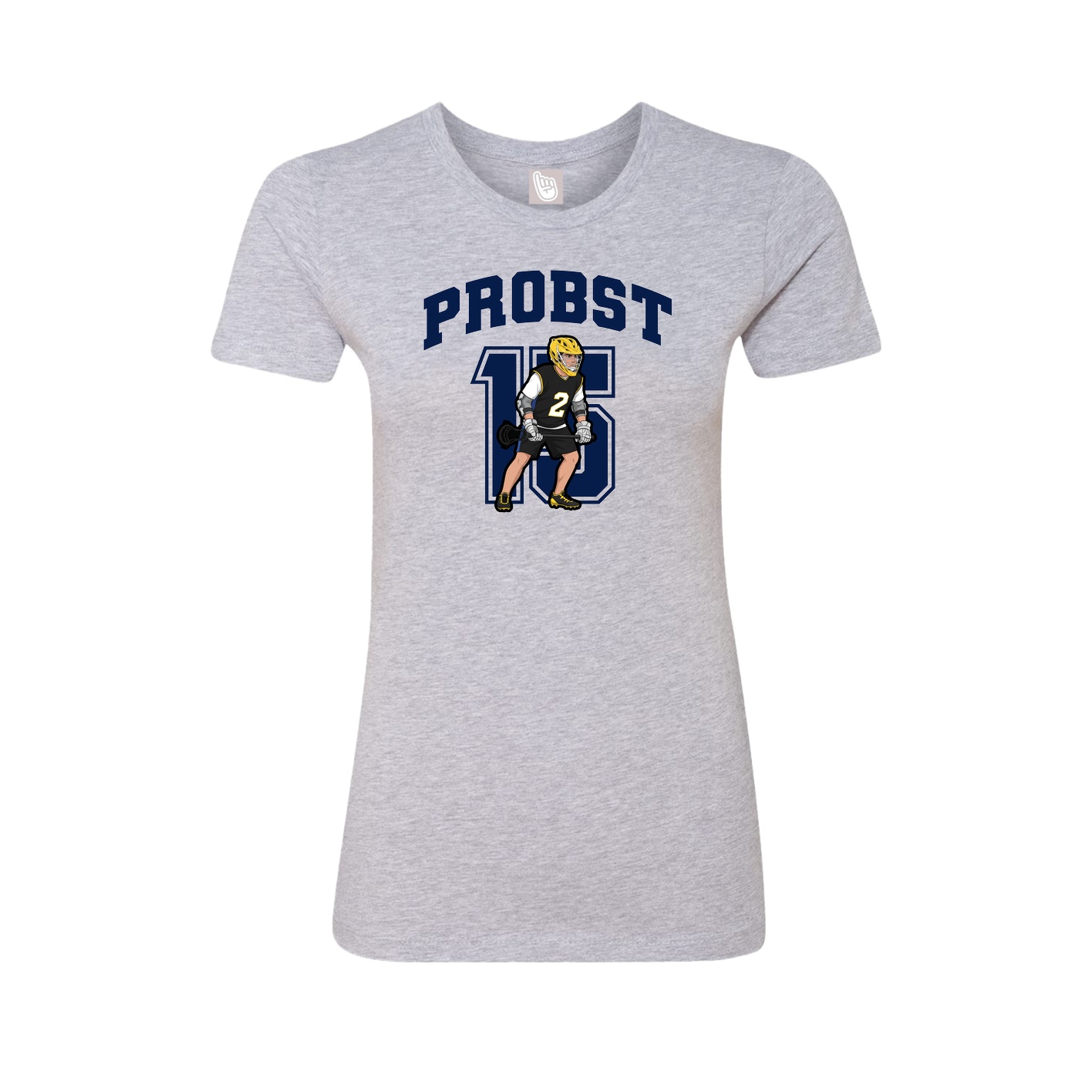 Womens Tee — Number in Grey
