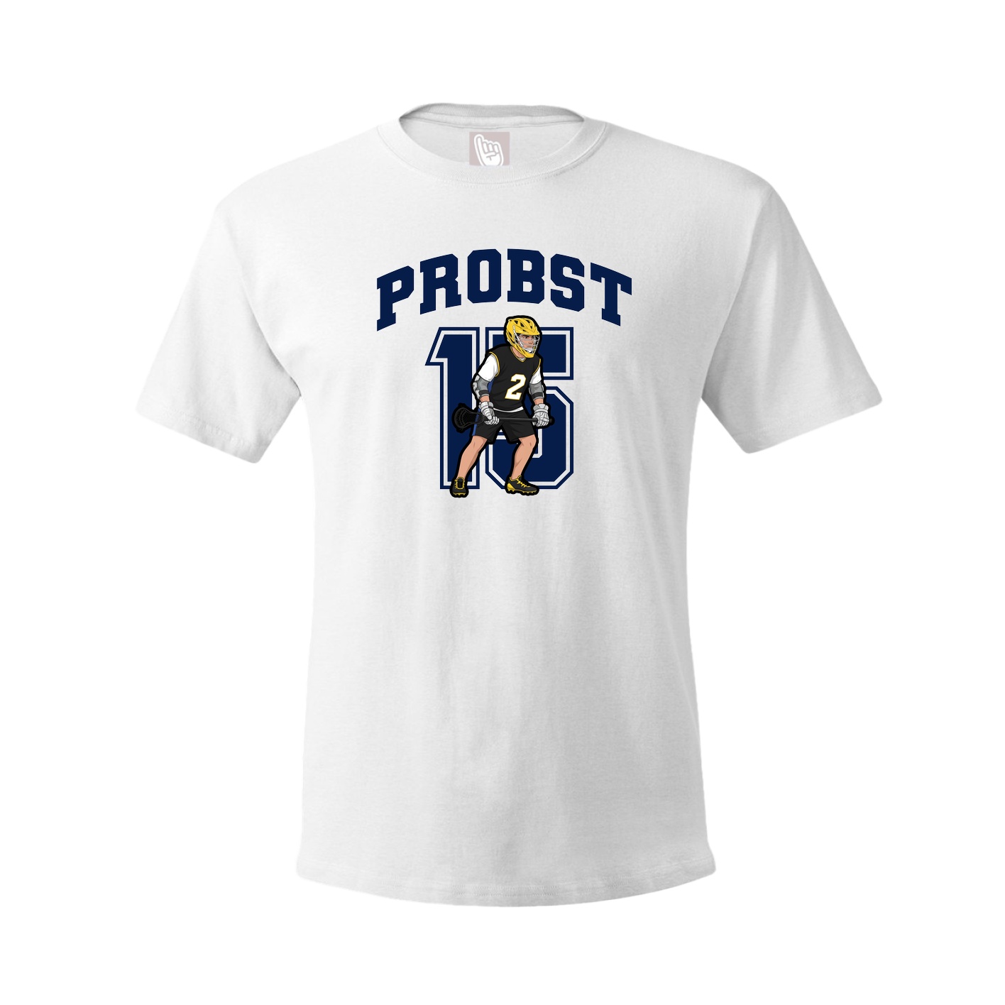 Youth Tee — Number in White