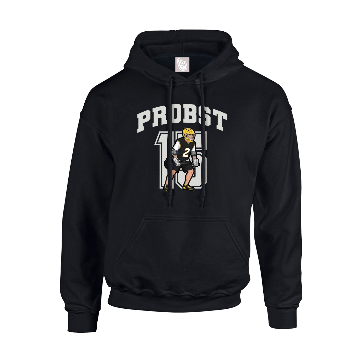 Hoodie — Number in Black