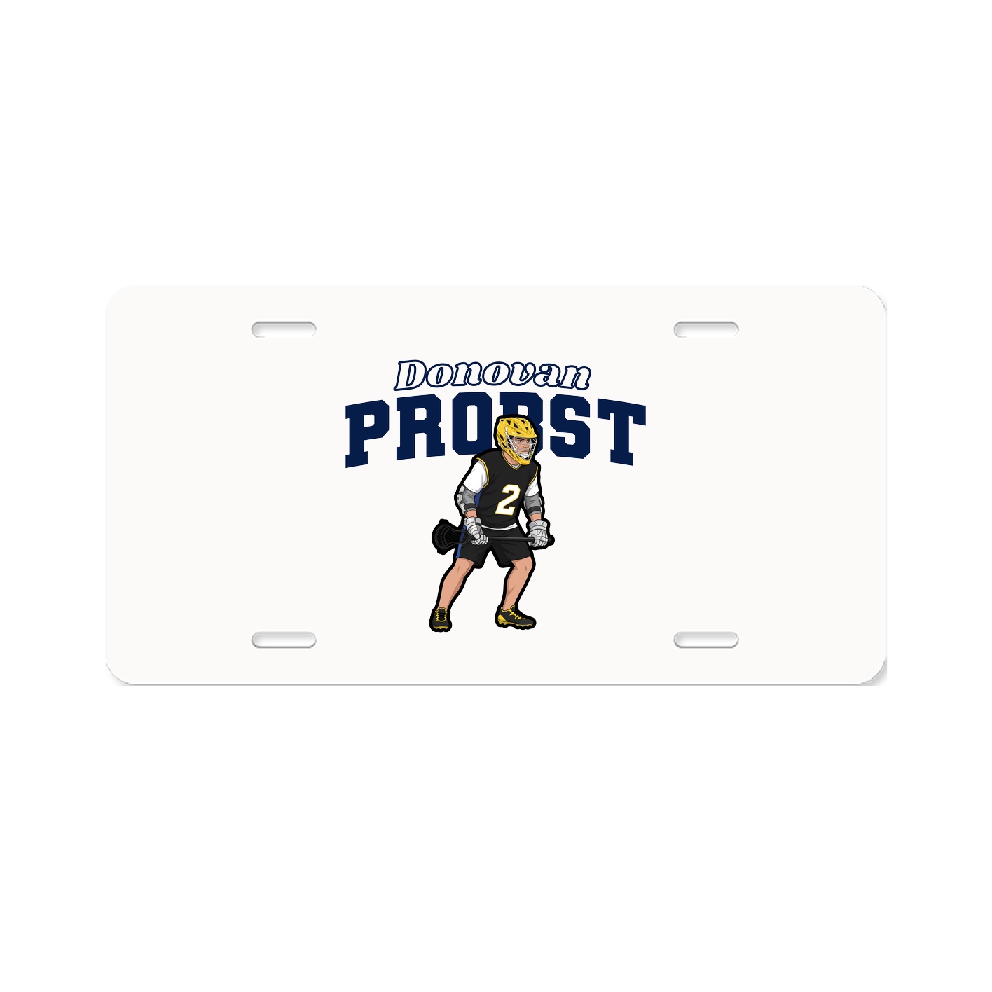 License Plate — Name Arch in Classic