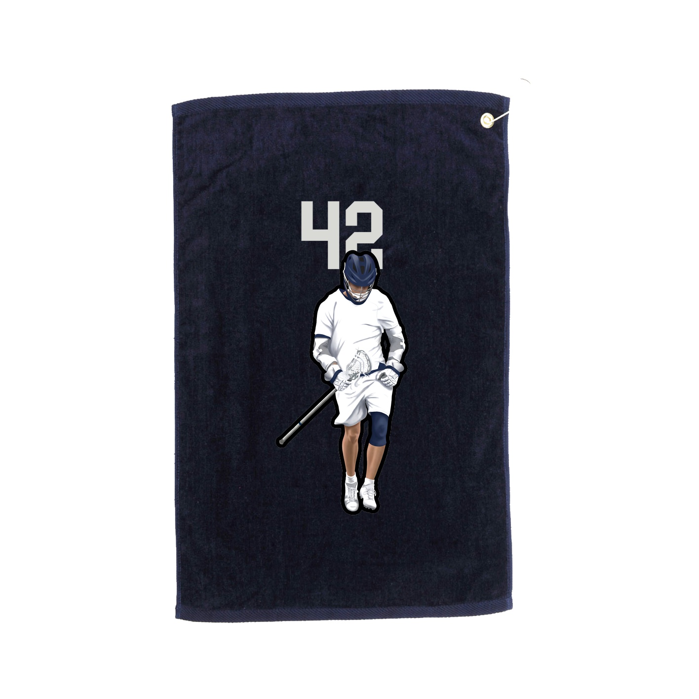 Golf Towel — Number Top in Navy