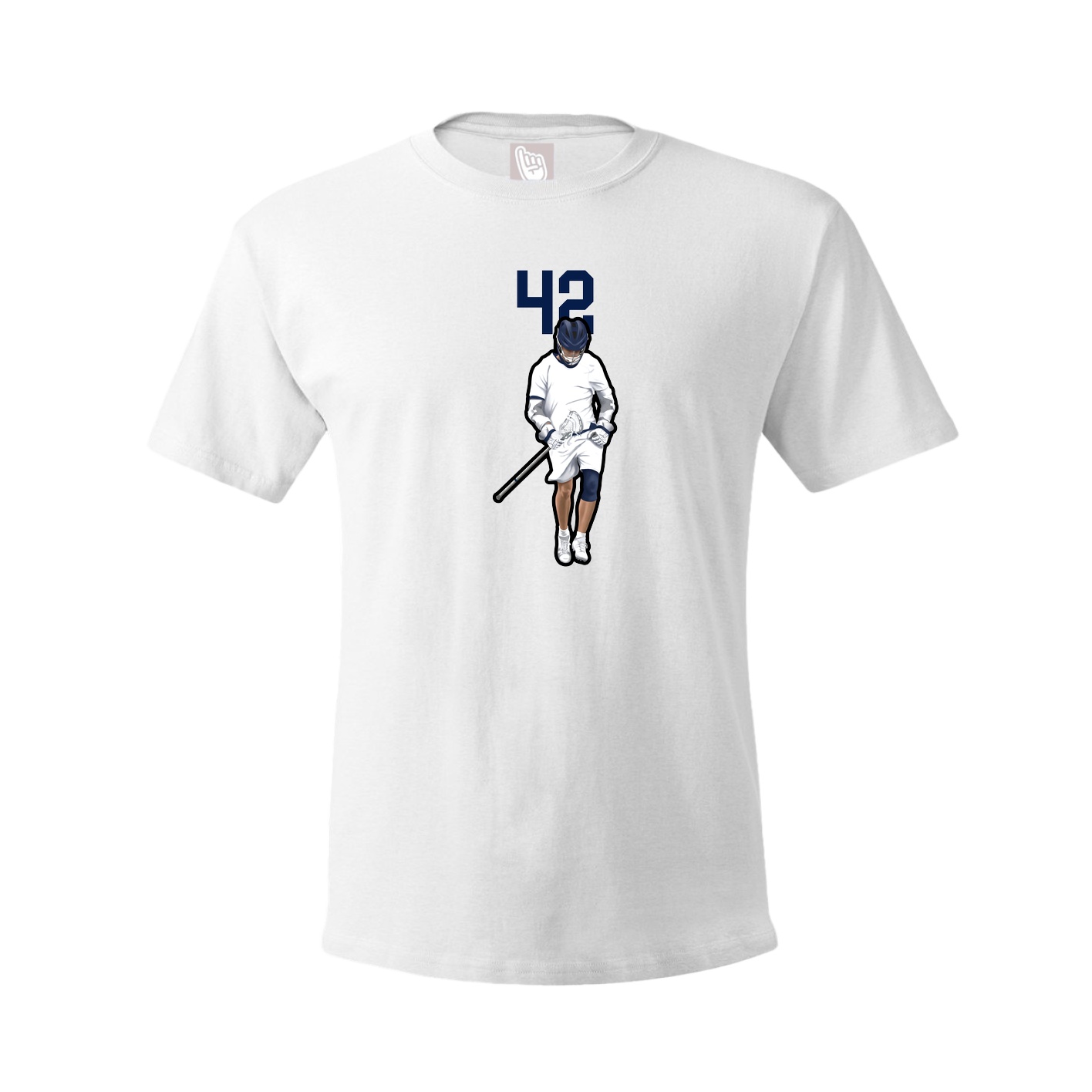 Youth Tee — Number Top in White