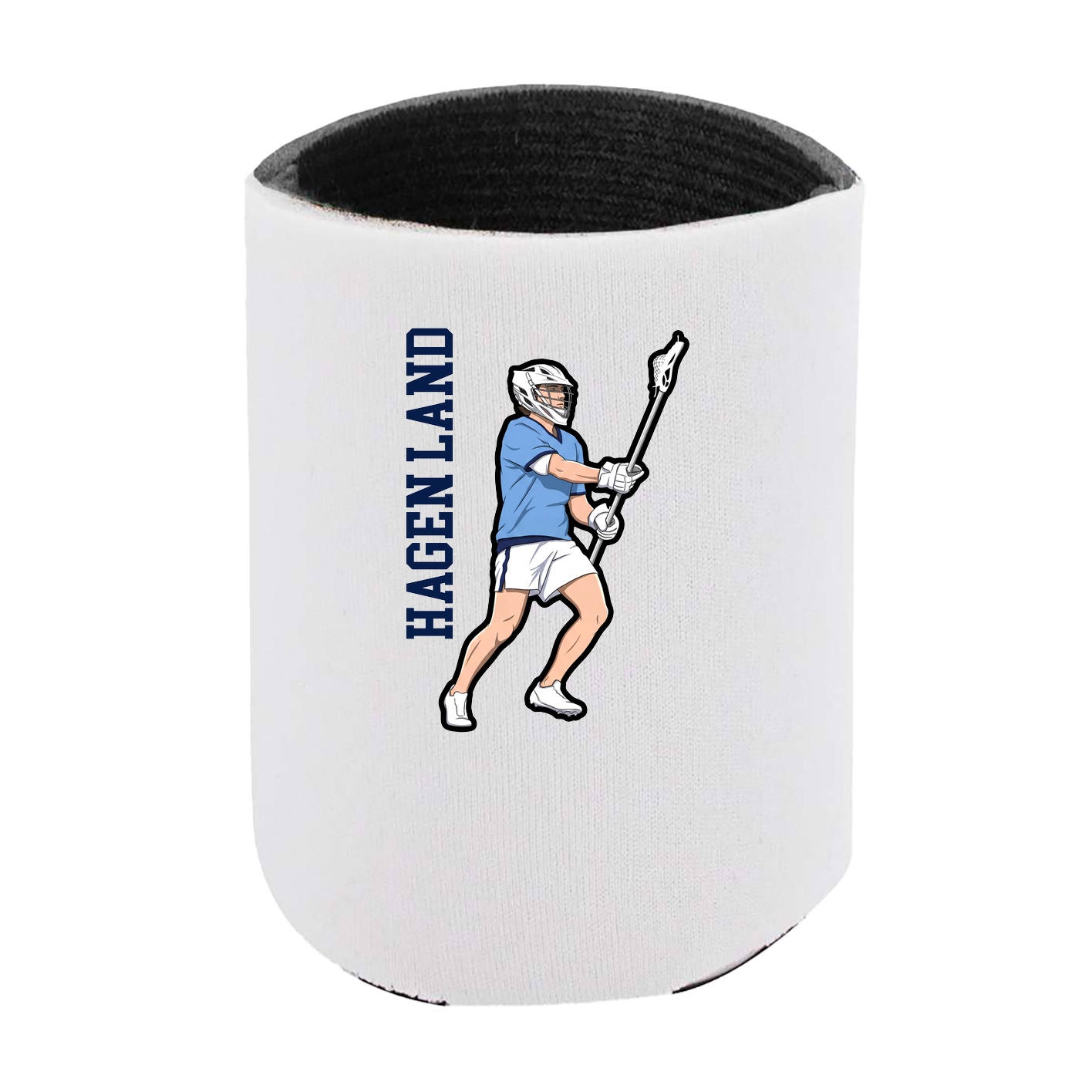 Can Holder — Name Vertical in White