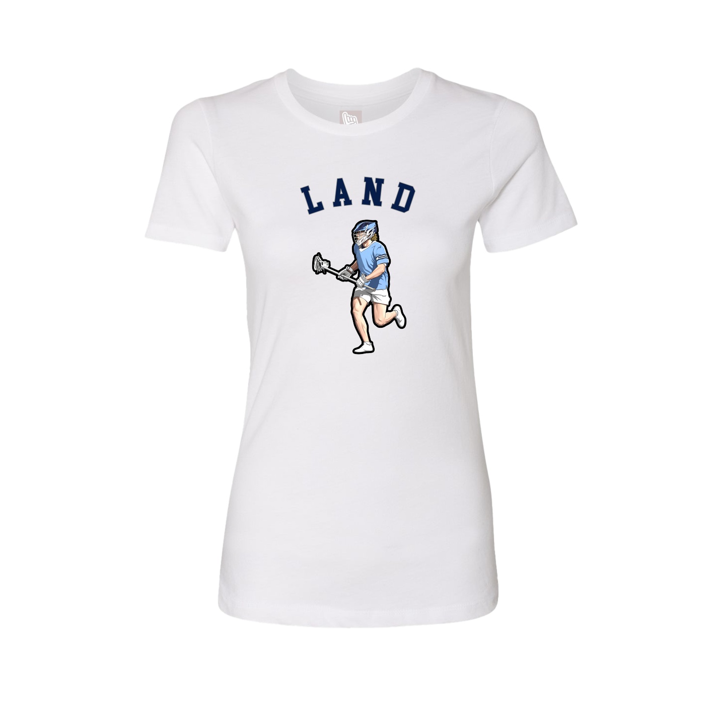 Fitted Women's Tee — Shirsey Arch in White