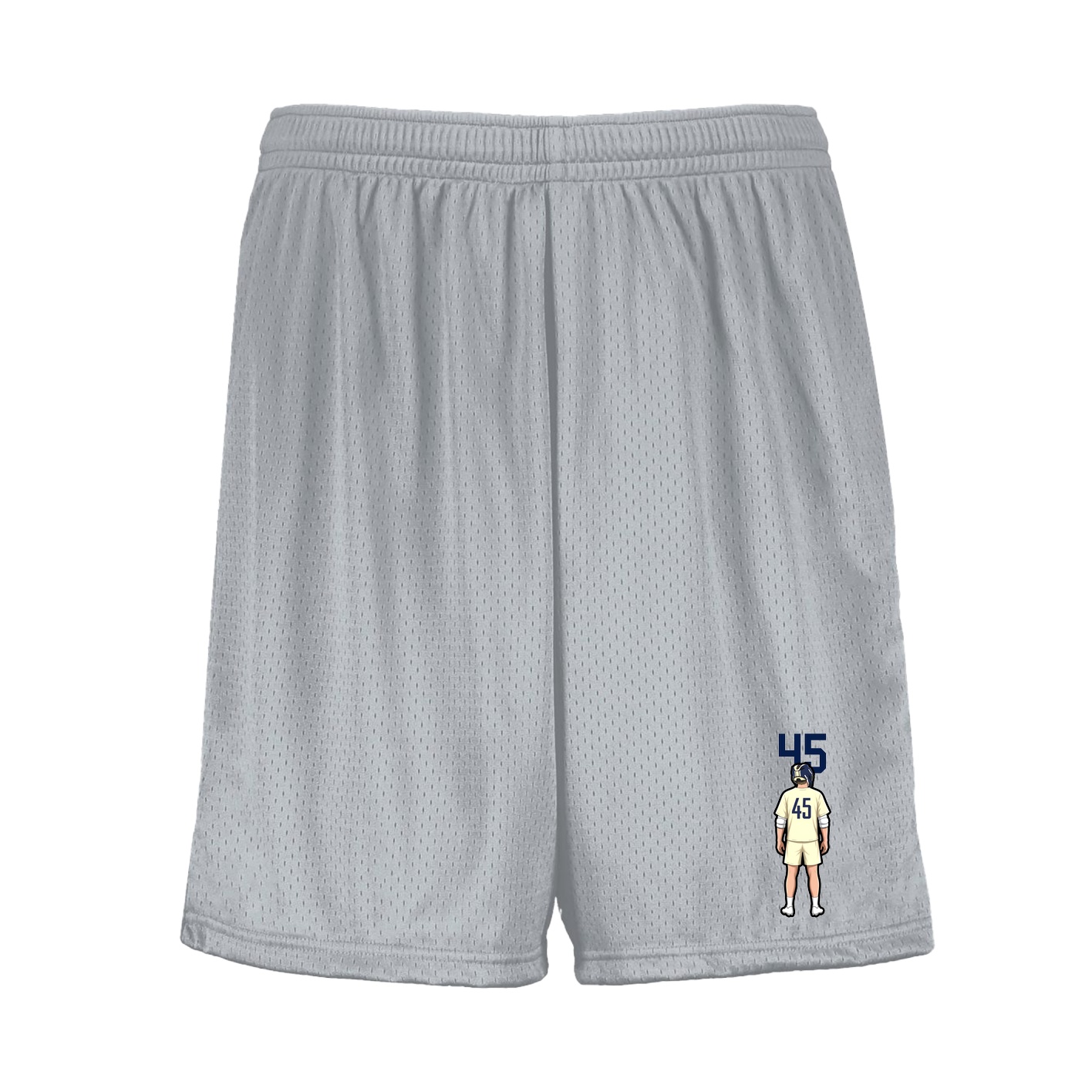 Shorts — Number Top in Silver
